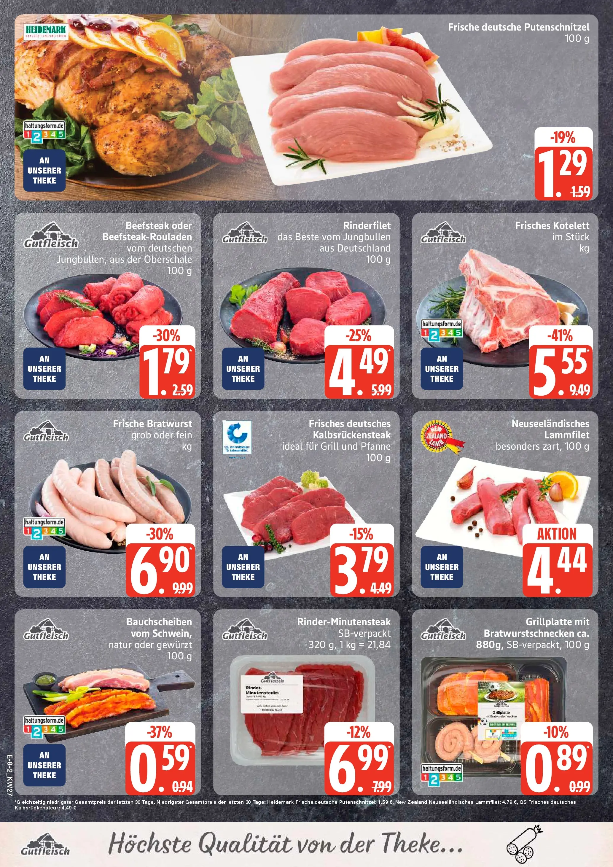 Edeka - EDEKA: Wochenangebote (ab 28.06.2026) » Angebote Online | Seite: 9 | Produkte: Grill, Rinderfilet, Bratwurst, Putenschnitzel