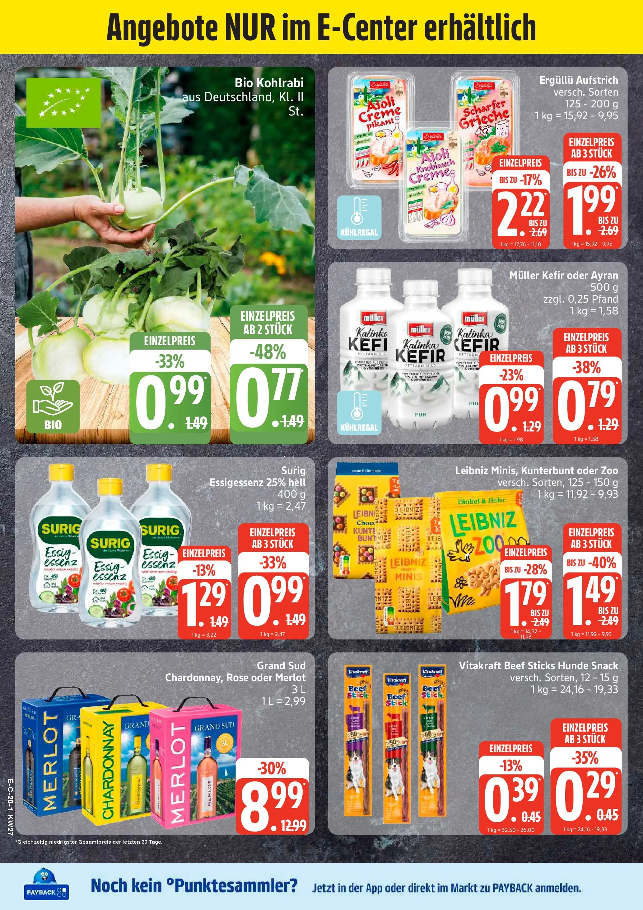 Edeka - EDEKA: Wochenangebote (ab 28.06.2026) » Angebote Online | Seite: 20 | Produkte: Kefir, Merlot, Kohlrabi, Creme