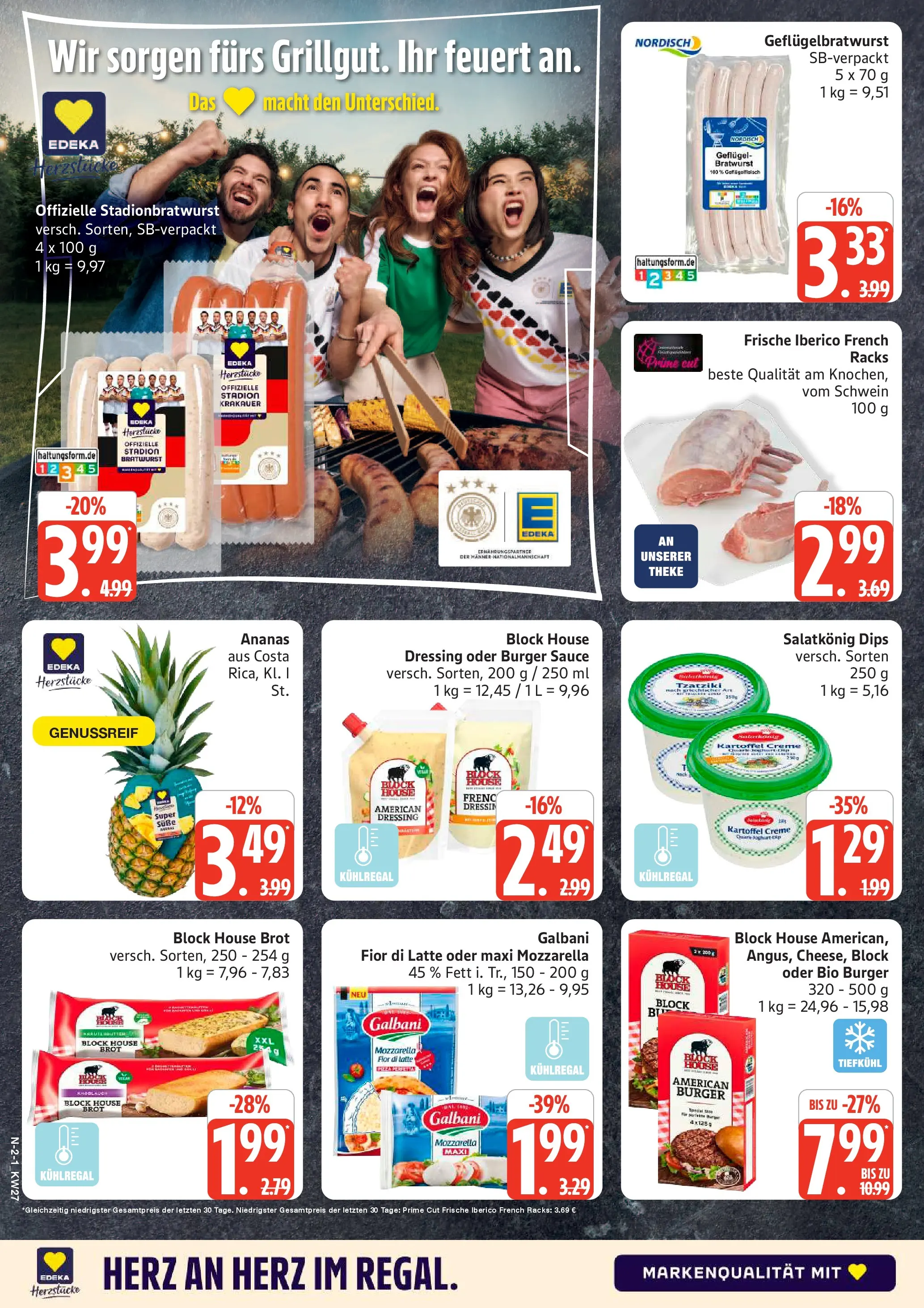 Edeka - EDEKA: Wochenangebote (ab 28.06.2026) » Angebote Online | Seite: 2 | Produkte: Theke, Mozzarella, Creme, Brot