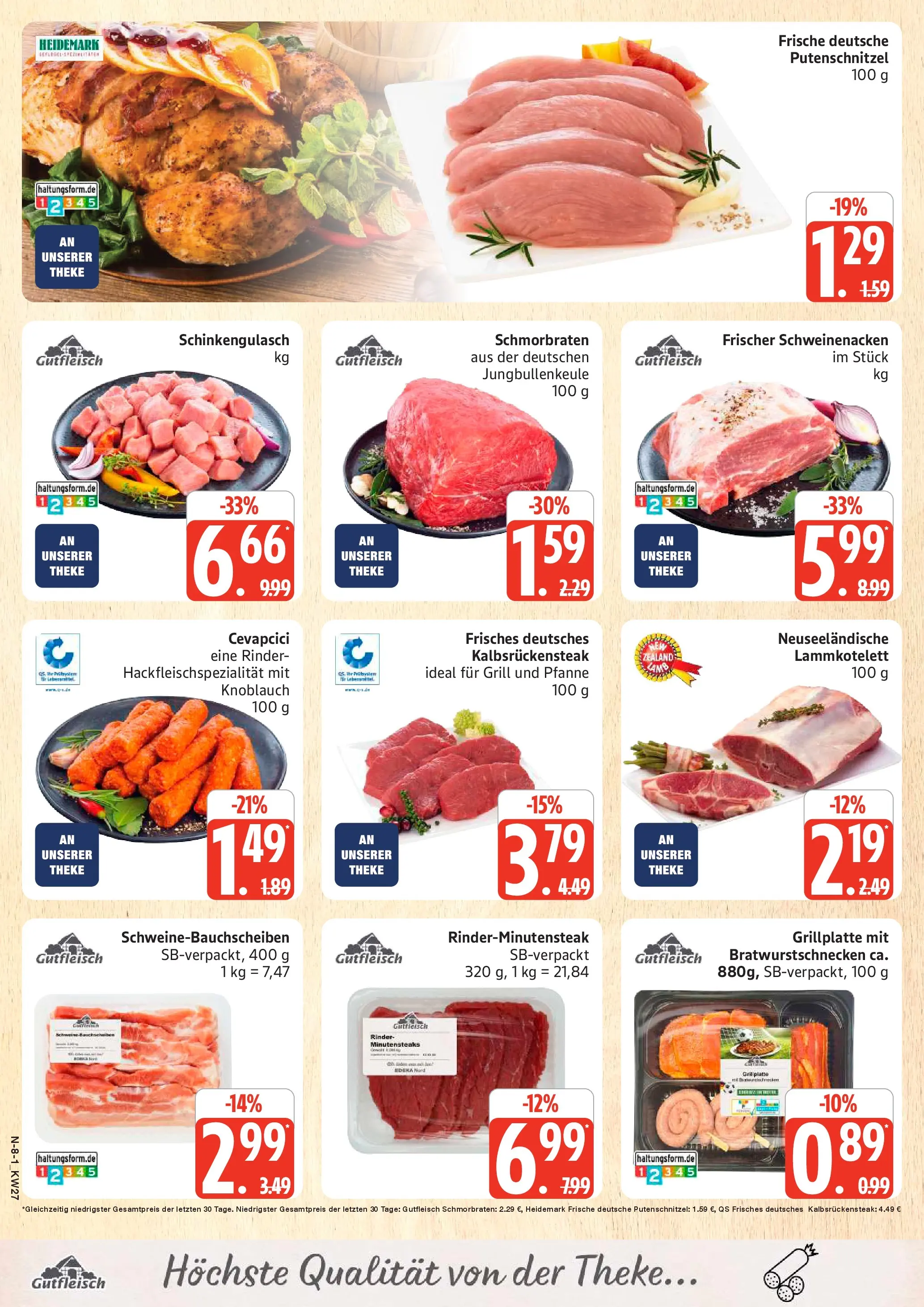 Edeka - EDEKA: Wochenangebote (ab 28.06.2026) » Angebote Online | Seite: 8 | Produkte: Theke, Cevapcici, Schweinenacken, Putenschnitzel