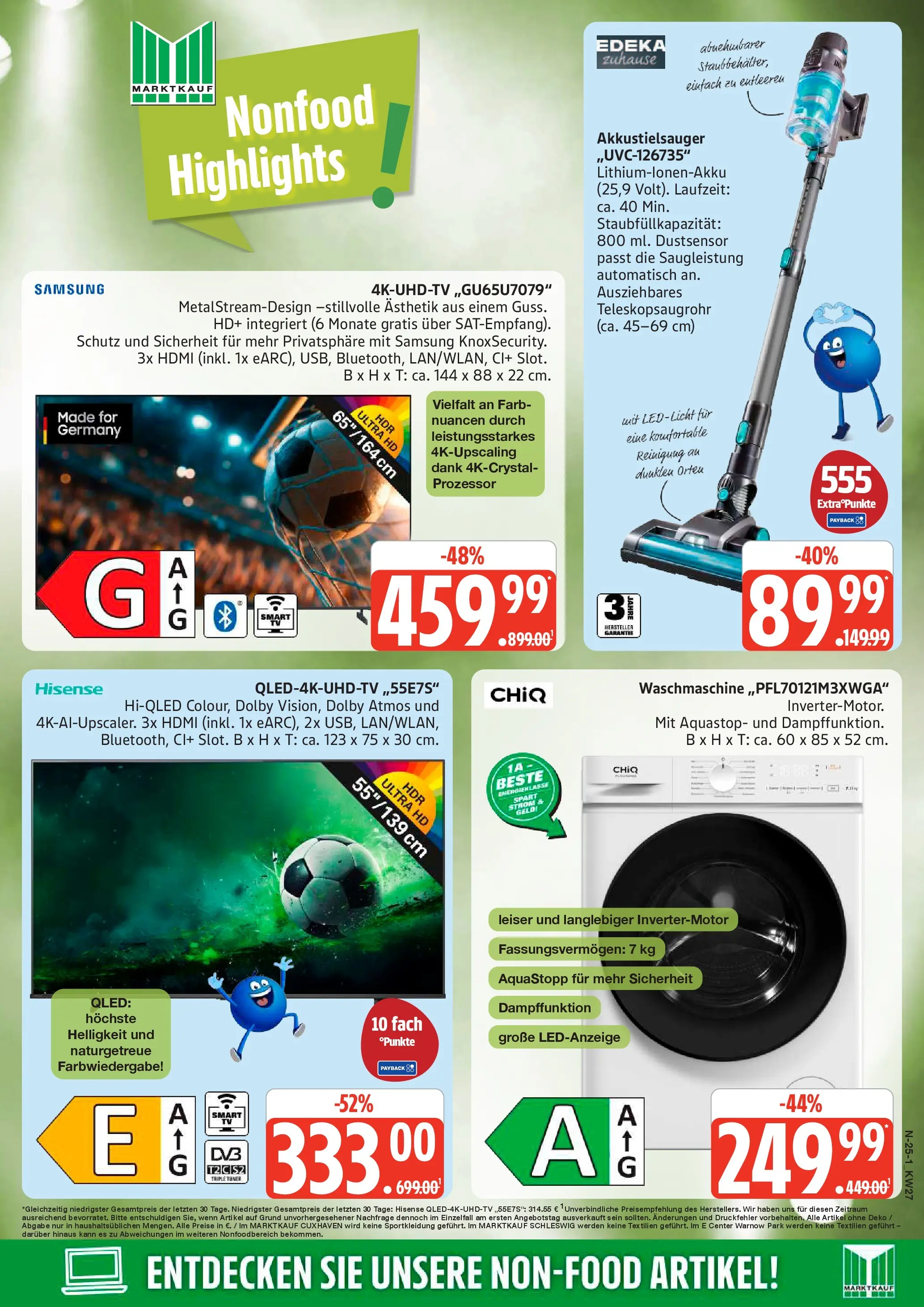 Edeka - EDEKA: Wochenangebote (ab 28.06.2026) » Angebote Online | Seite: 25 | Produkte: Hisense, Waschmaschine, Samsung