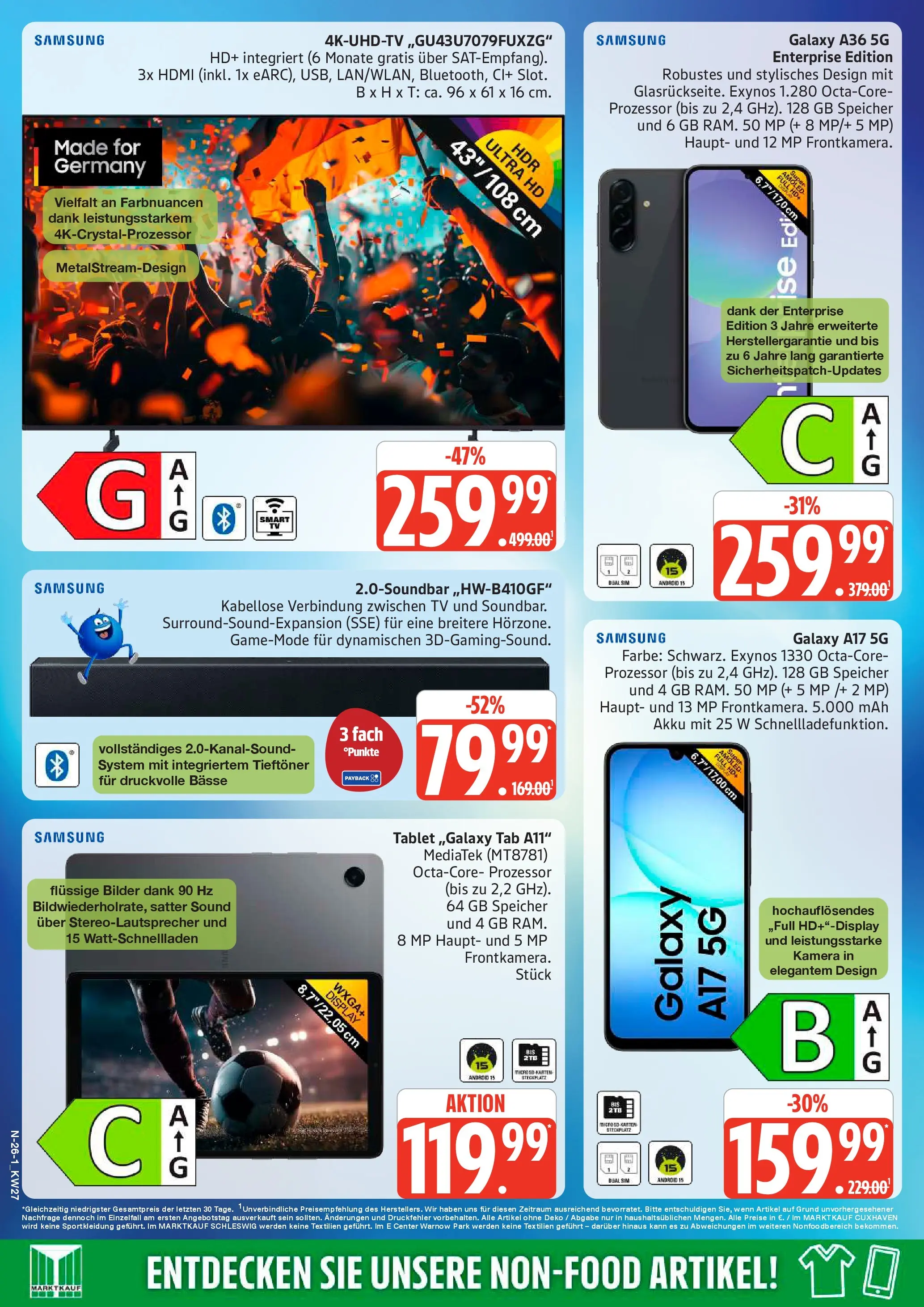 Edeka - EDEKA: Wochenangebote (ab 28.06.2026) » Angebote Online | Seite: 26 | Produkte: Kamera, Samsung, Bilder, TV