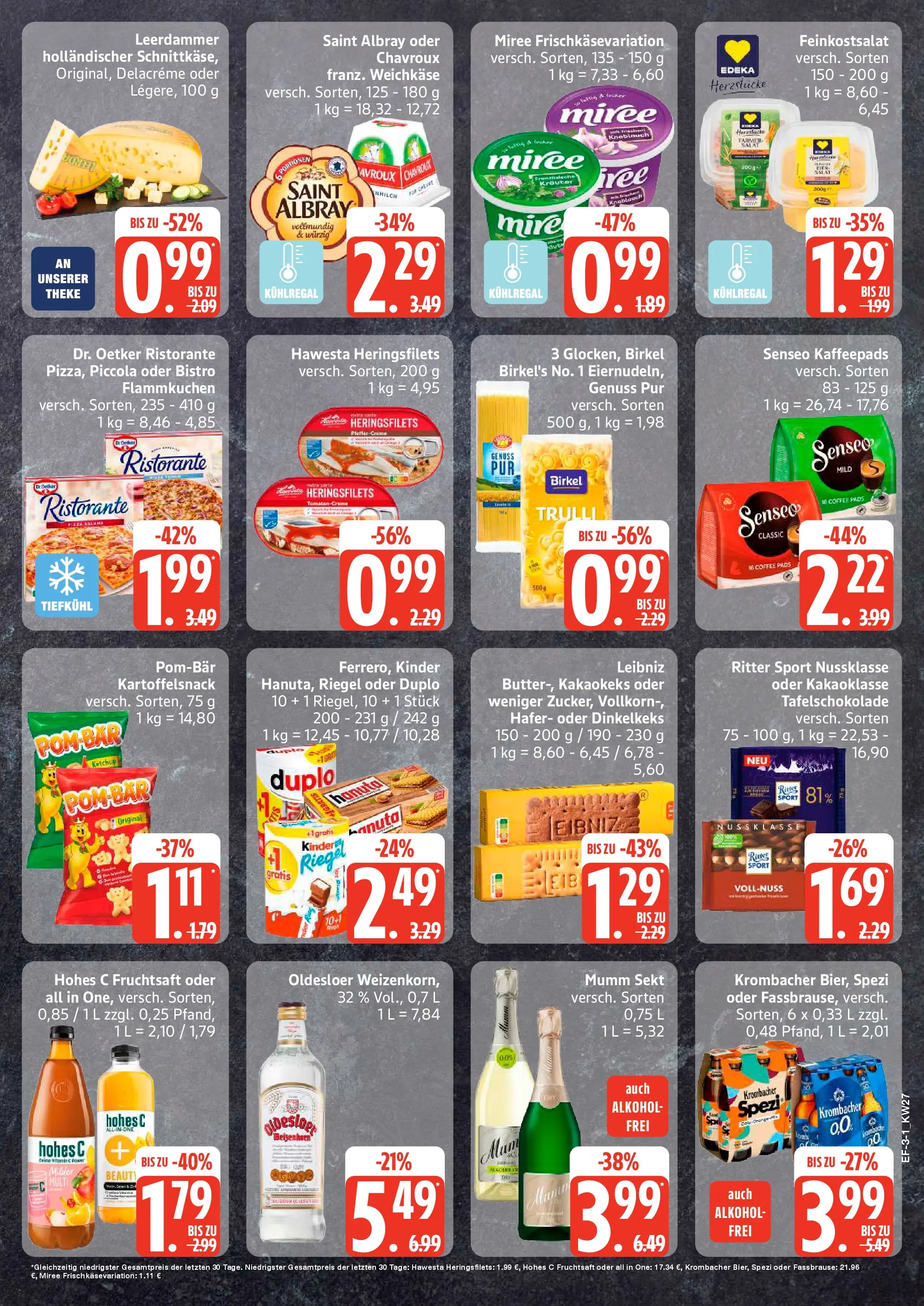 Edeka - EDEKA: Wochenangebote (ab 28.06.2026) » Angebote Online | Seite: 3 | Produkte: Mumm sekt, Kaffeepads, Leerdammer, Pfeffer