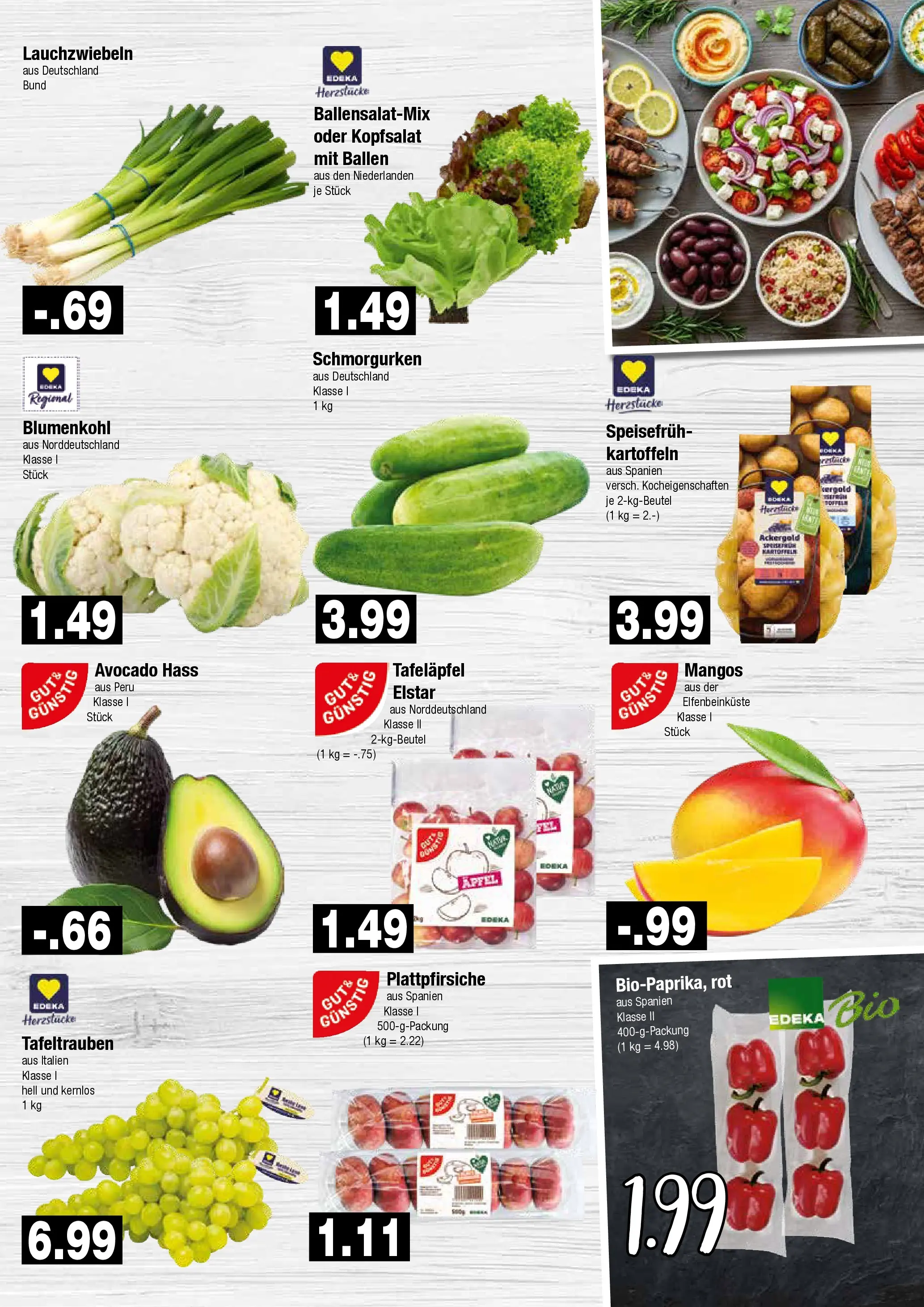 Edeka - EDEKA: Wochenangebote (ab 28.06.2026) » Angebote Online | Seite: 3 | Produkte: Äpfel, Avocado, Kartoffeln, Blumenkohl