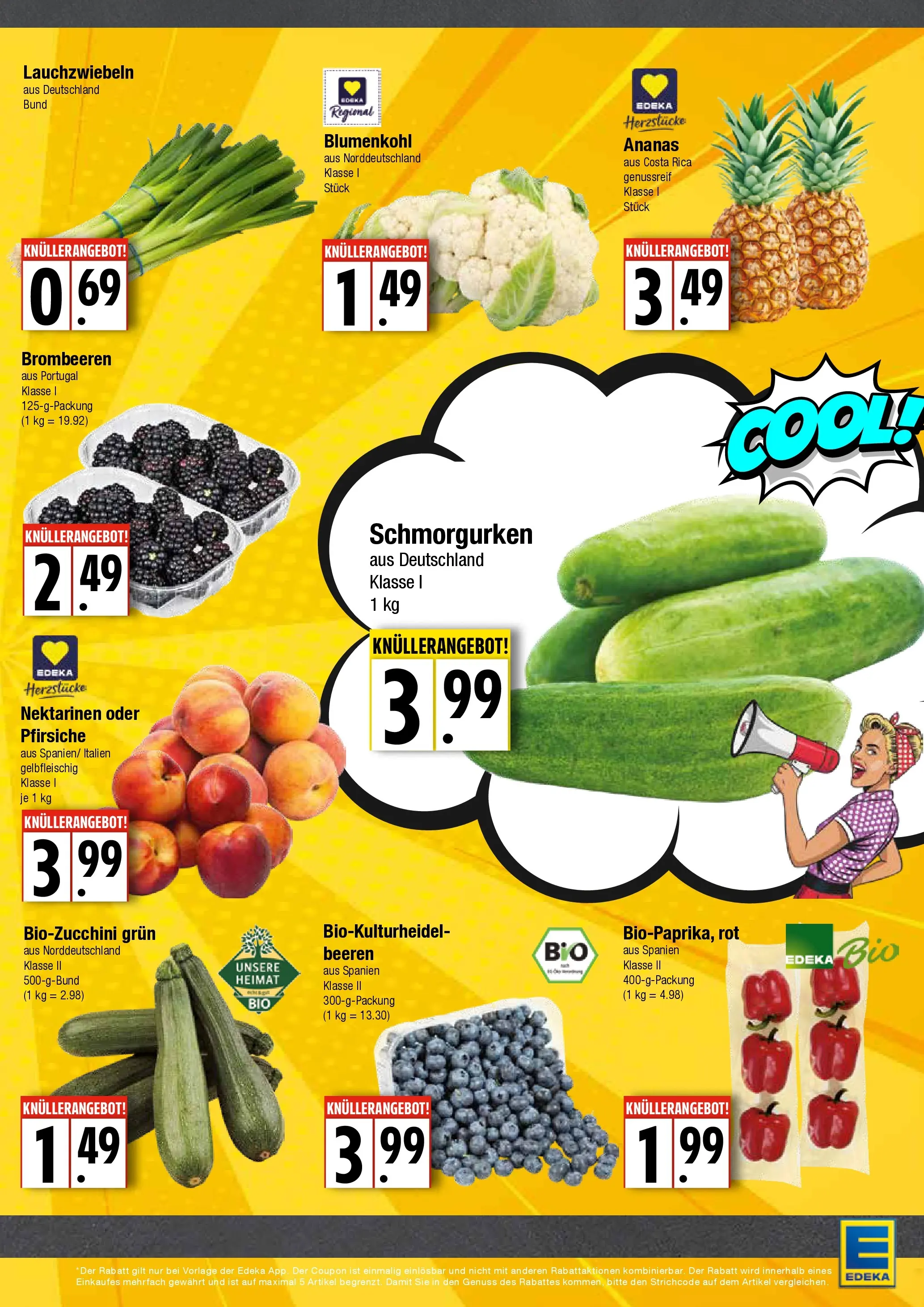 Edeka - EDEKA: Wochenangebote (ab 28.06.2026) » Angebote Online | Seite: 3 | Produkte: Nektarinen, Ananas, Blumenkohl
