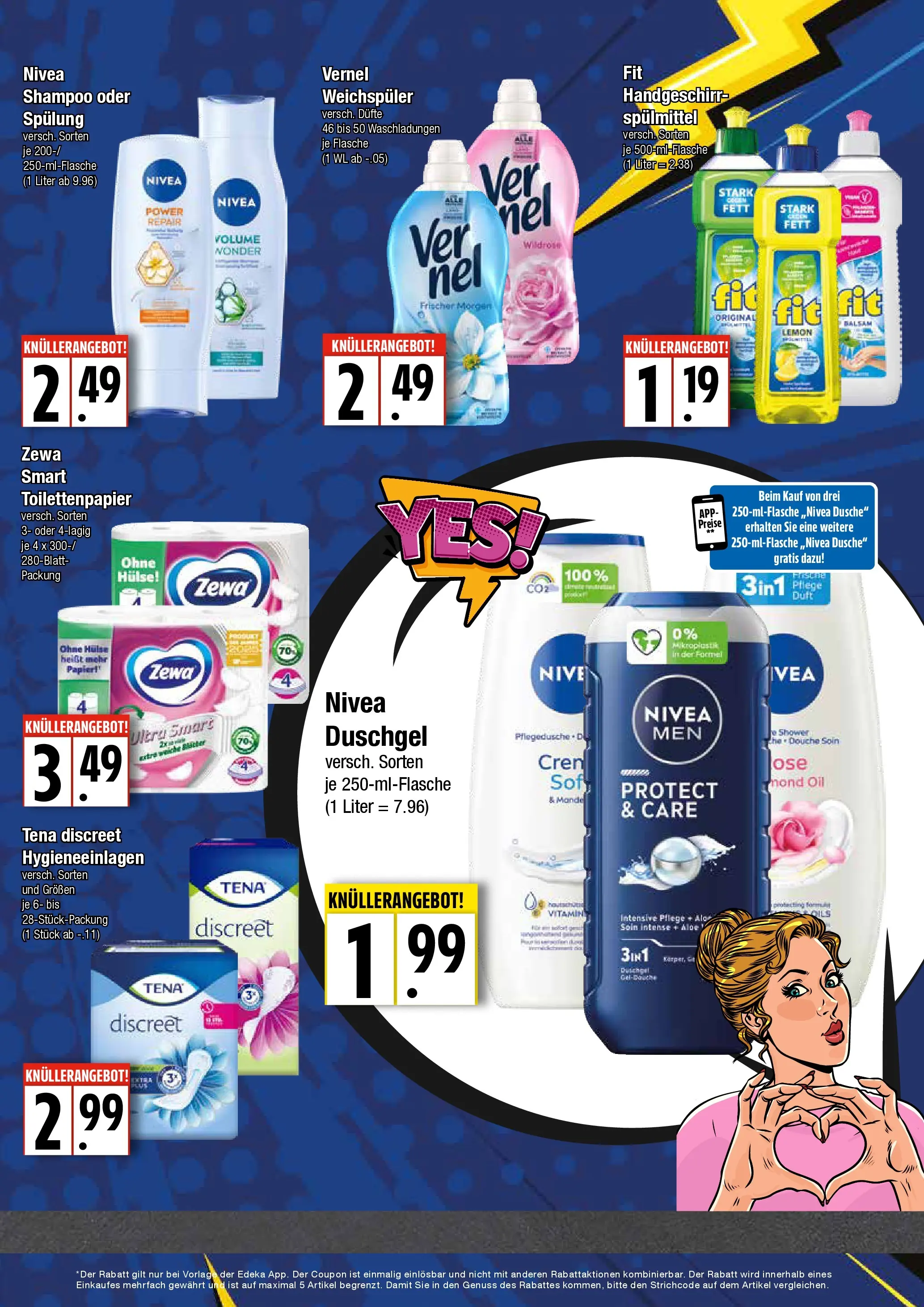 Edeka - EDEKA: Wochenangebote (ab 28.06.2026) » Angebote Online | Seite: 5 | Produkte: Dusche, Shampoo, Vernel, Toilettenpapier