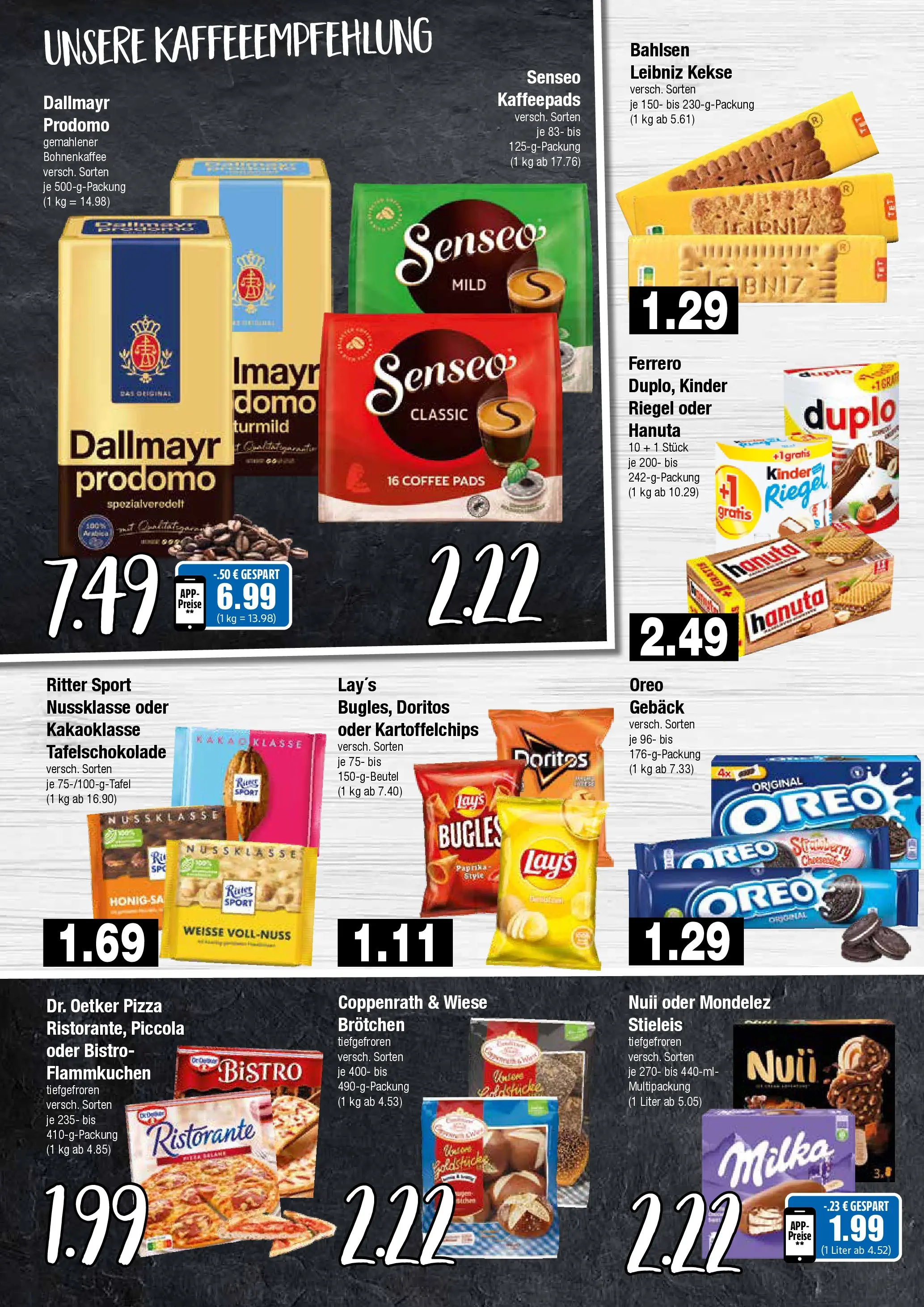 Edeka - EDEKA: Wochenangebote (ab 28.06.2026) » Angebote Online | Seite: 6 | Produkte: Kaffeepads, Ritter sport, Dallmayr, Pizza