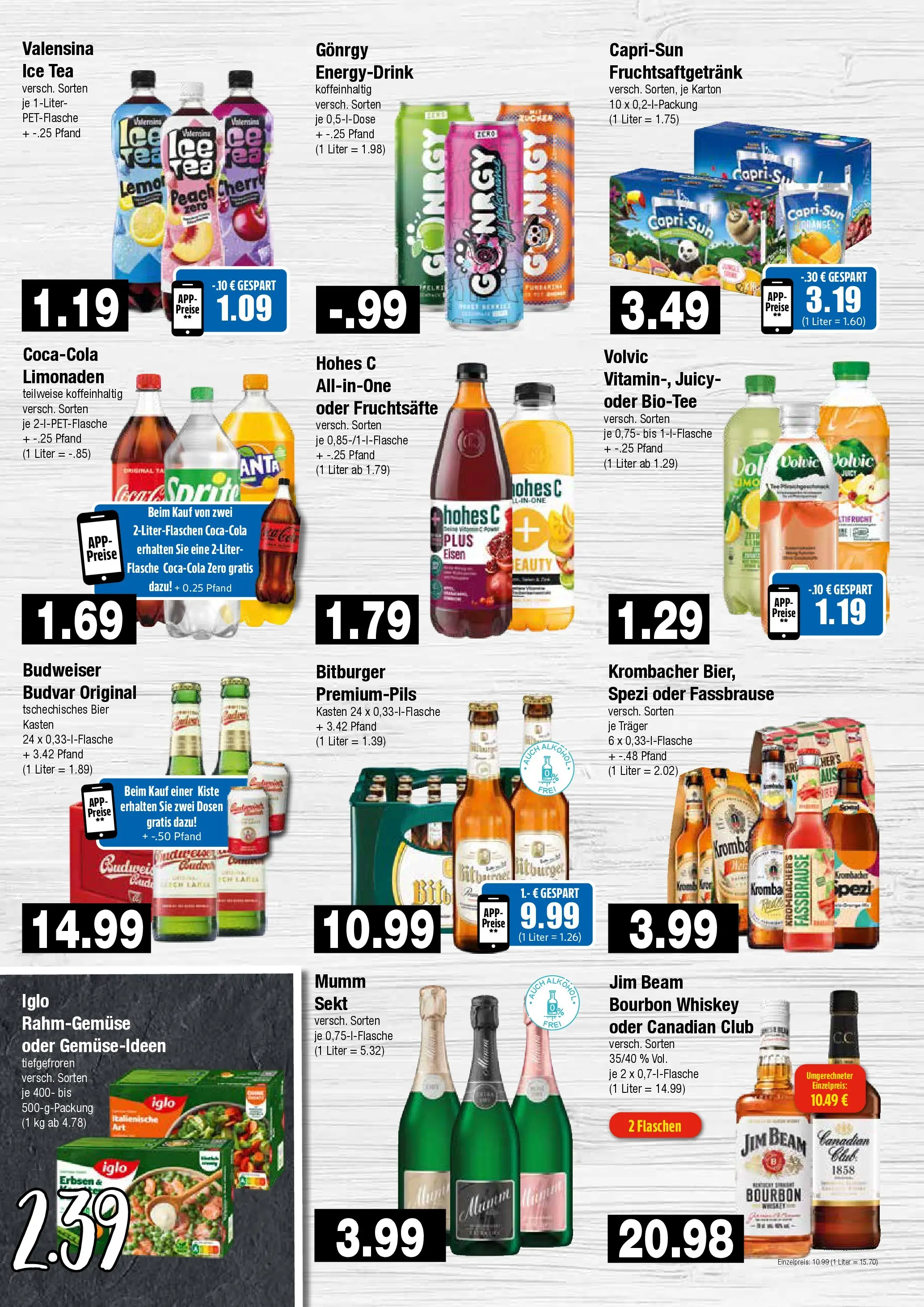 Edeka - EDEKA: Wochenangebote (ab 28.06.2026) » Angebote Online | Seite: 7 | Produkte: Iglo, Valensina, Bourbon, Erbsen