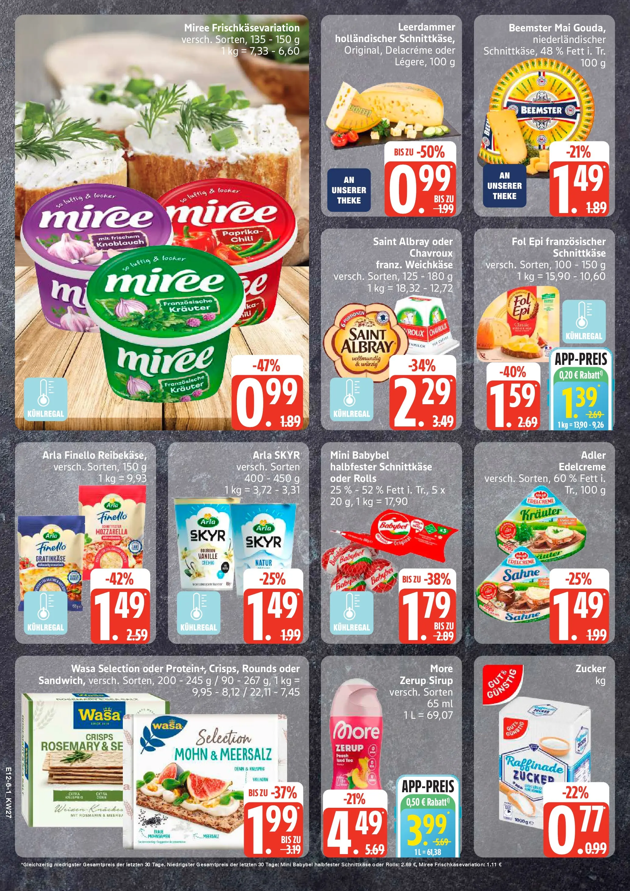 Edeka - EDEKA: Wochenangebote (ab 28.06.2026) » Angebote Online | Seite: 6 | Produkte: Sirup, Paprika, Knoblauch, Sahne