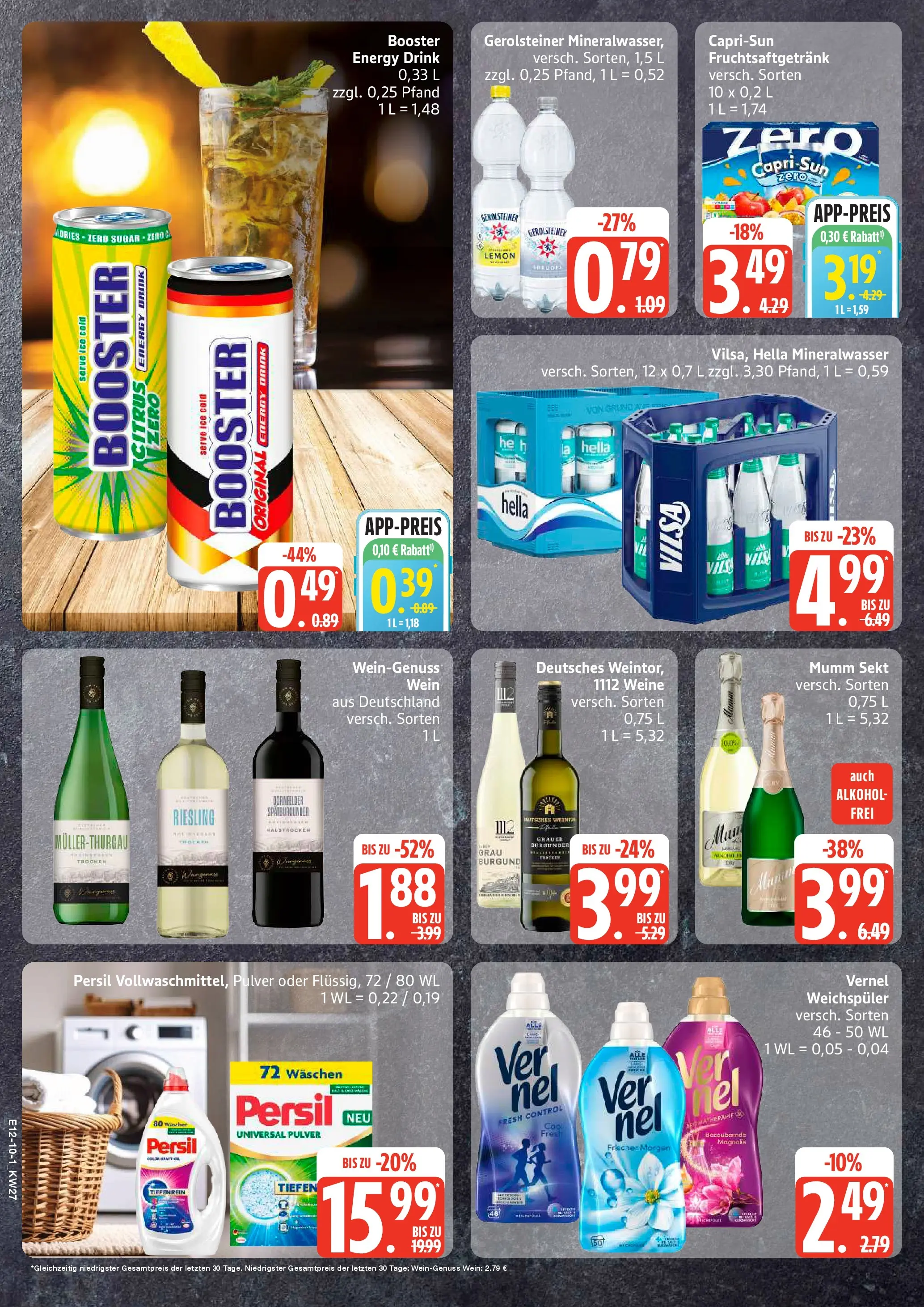 Edeka - EDEKA: Wochenangebote (ab 28.06.2026) » Angebote Online | Seite: 10 | Produkte: Energy, Sekt, Persil, Gerolsteiner