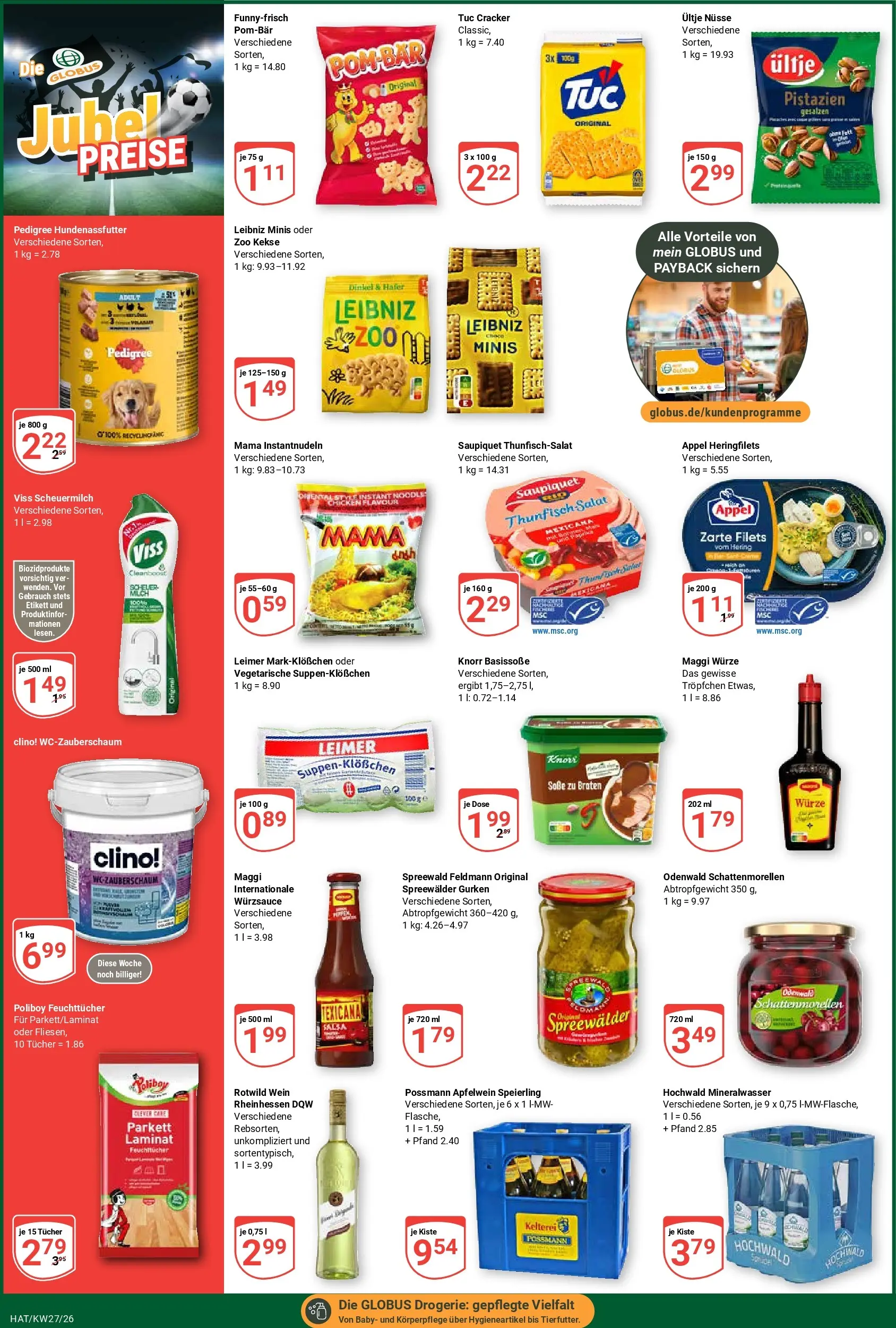 Globus Prospekt Hattersheim (ab 29.06.2026) » Angebote online | Seite: 4 | Produkte: Knorr, Wein, Nüsse, Kekse