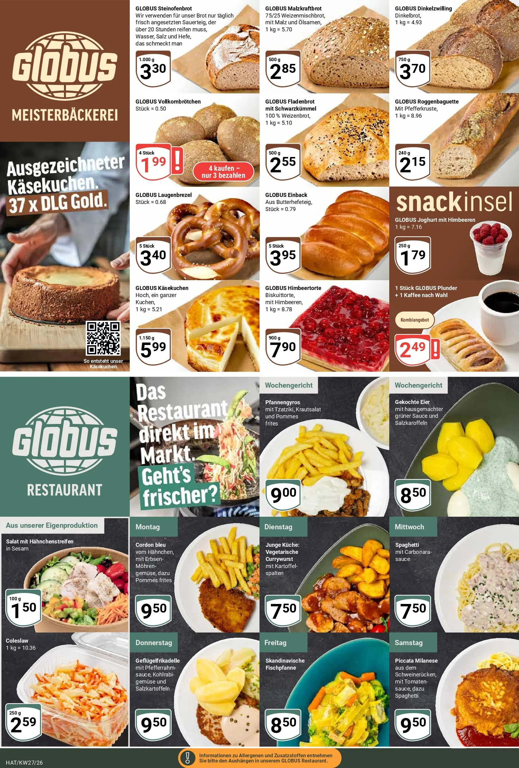 Globus Prospekt Hattersheim (ab 29.06.2026) » Angebote online | Seite: 7 | Produkte: Kohlrabi, Salz, Salat, Erbsen
