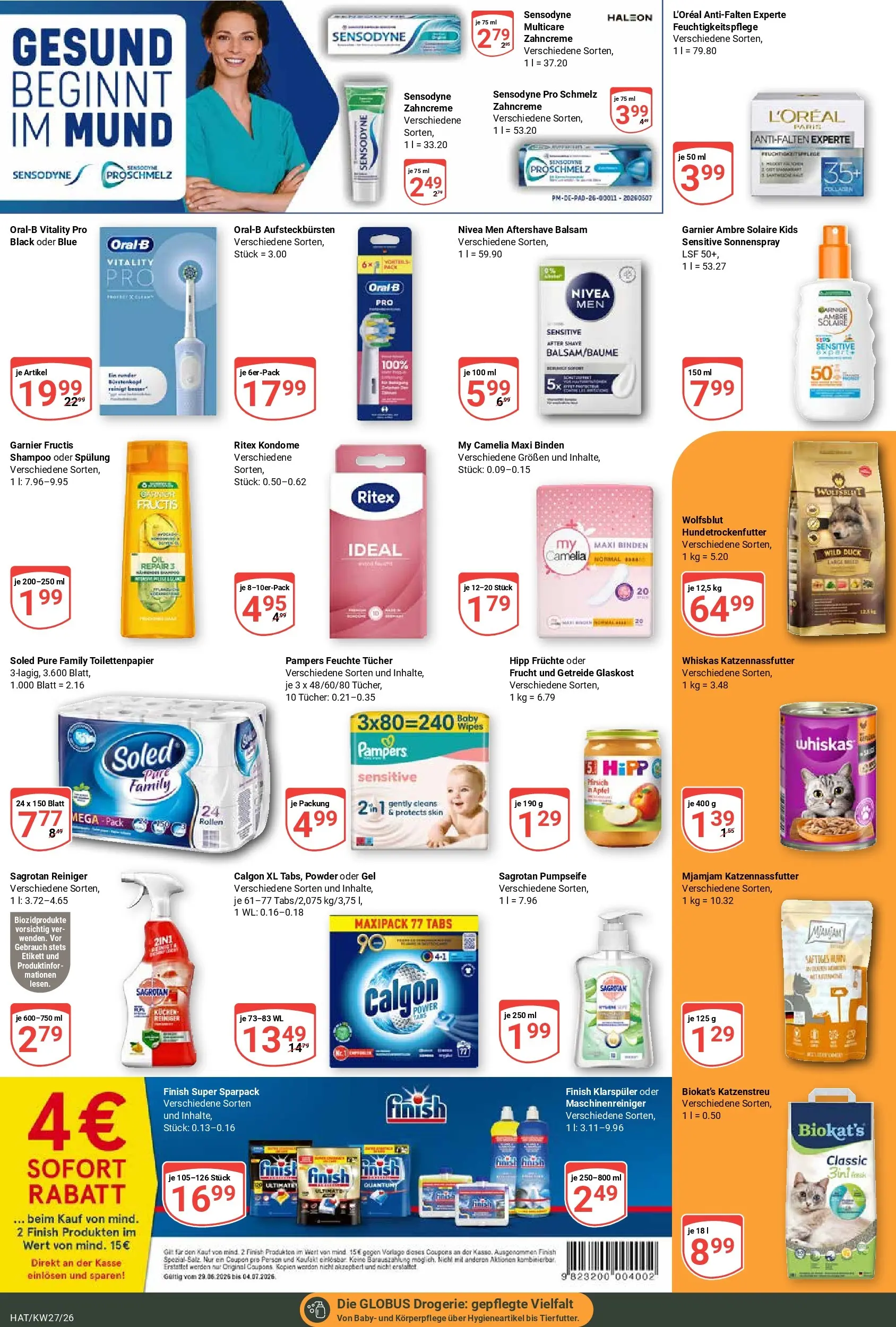 Globus Prospekt Hattersheim (ab 29.06.2026) » Angebote online | Seite: 18 | Produkte: Pampers, Spülung, Kuchen, Whiskas