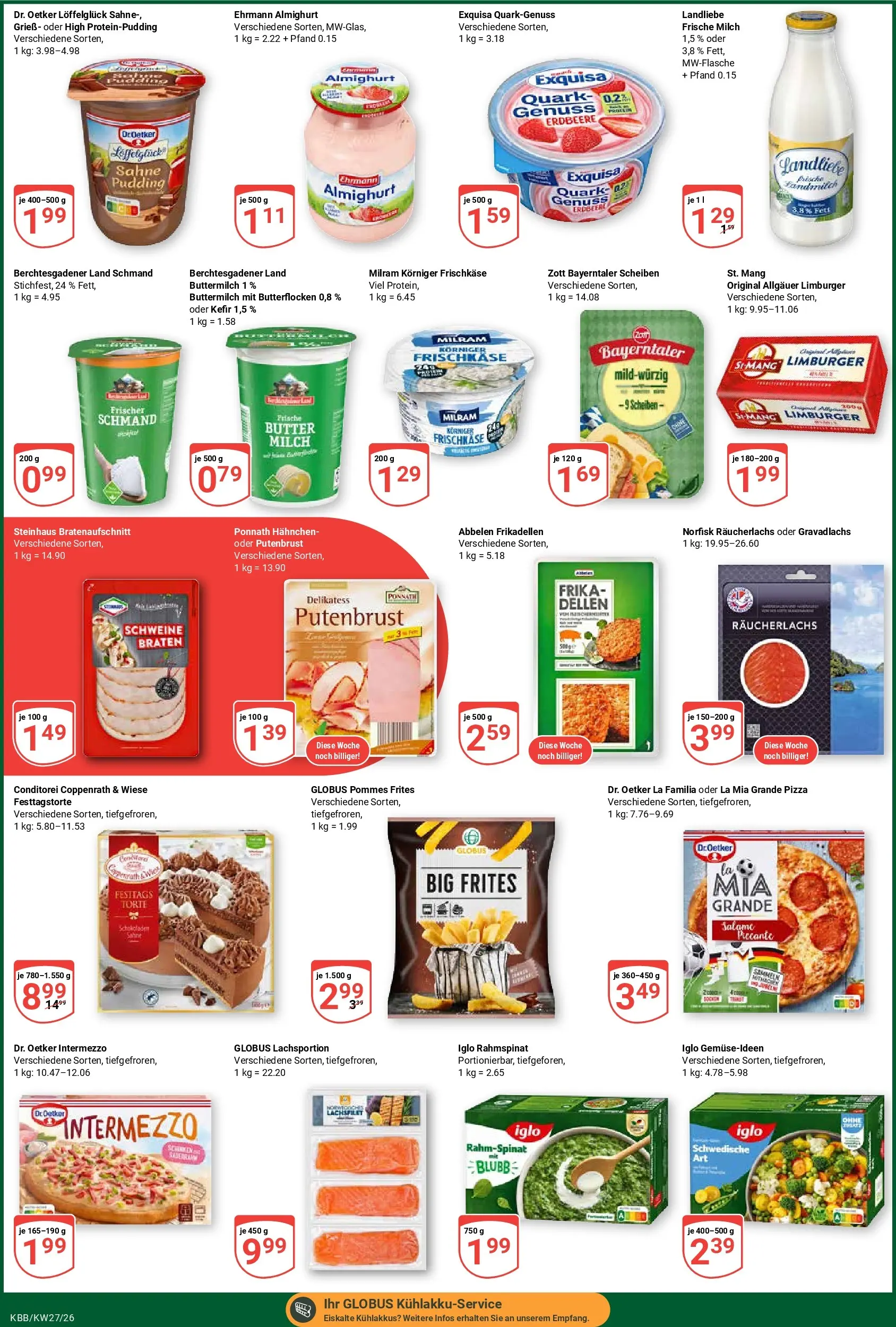 Globus Prospekt Koblenz-Bubenheim (ab 29.06.2026) » Angebote online | Seite: 3 | Produkte: Butter, Räucherlachs, Salami, Frischkase