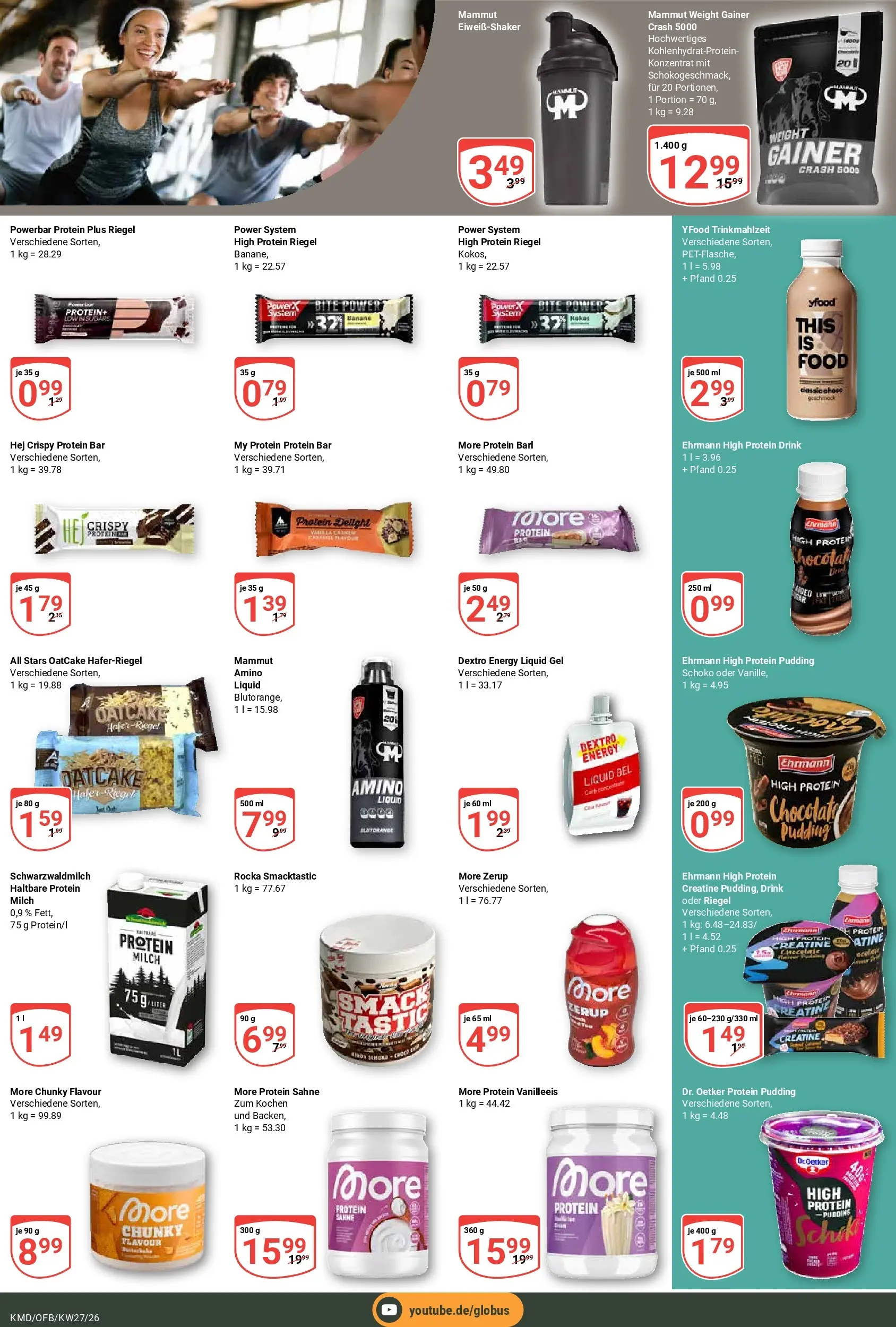 Globus Prospekt Köln (ab 29.06.2026) » Angebote online | Seite: 16 | Produkte: Milch, Energy, Pudding, YFood