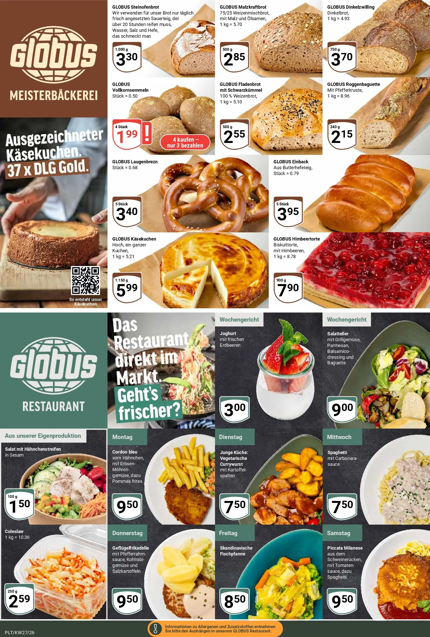 Globus Prospekt Plattling (ab 29.06.2026) » Angebote online | Seite: 5 | Produkte: Baguette, Pommes frites, Erdbeeren, Erbsen