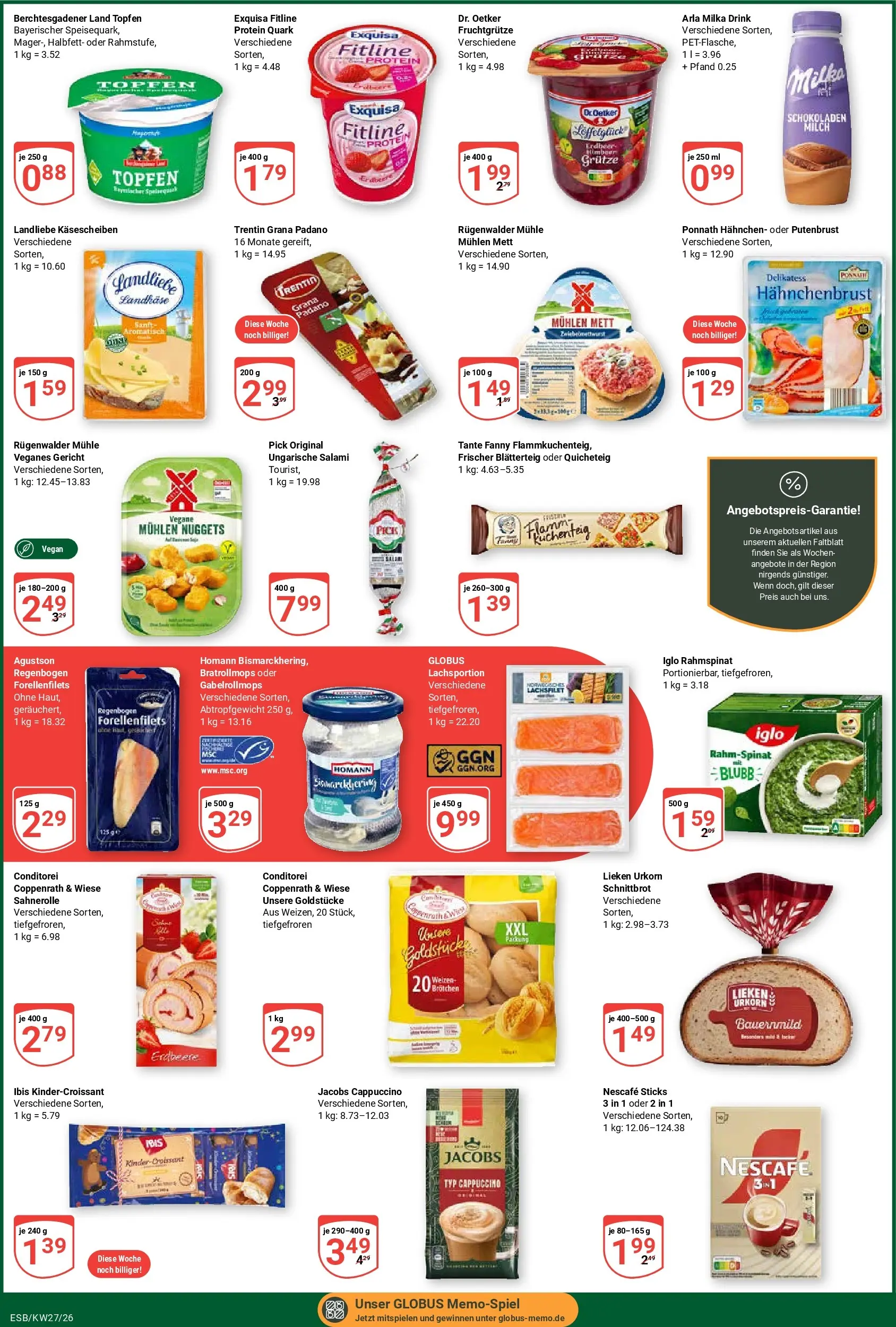 Globus Prospekt Eschborn (ab 29.06.2026) » Angebote online | Seite: 3 | Produkte: Nescafe, Hahnchen, Milch, Exquisa