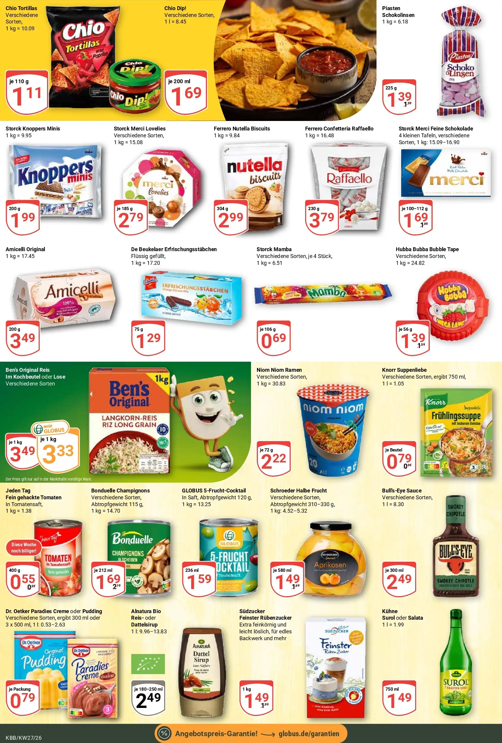Globus Prospekt Koblenz-Bubenheim (ab 29.06.2026) » Angebote online | Seite: 14 | Produkte: Merci, Creme, Zucker, Dattel