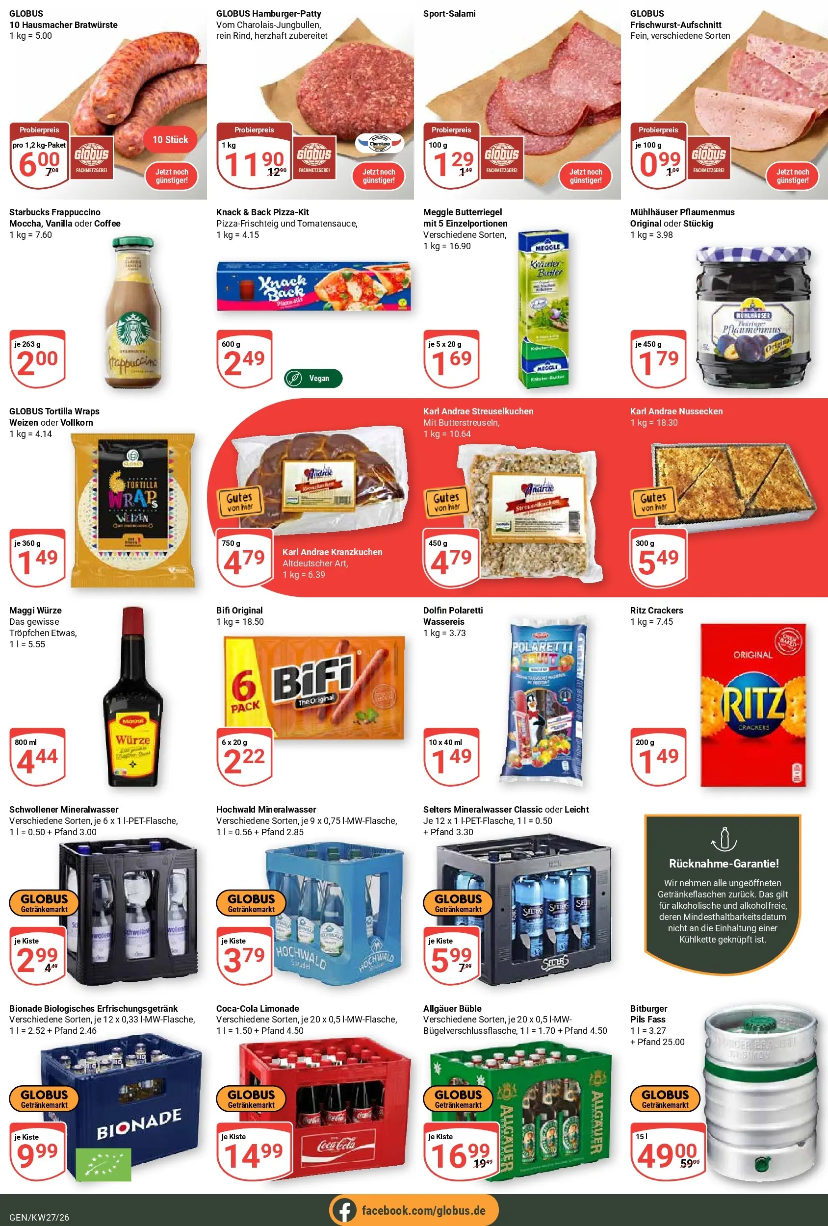 Globus Prospekt Gensingen (ab 29.06.2026) » Angebote online | Seite: 6 | Produkte: Coca cola, Maggi, Bifi, Pils