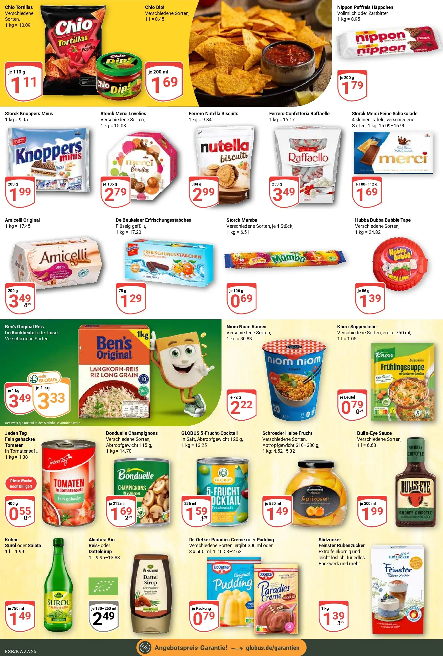 Globus Prospekt Eschborn (ab 29.06.2026) » Angebote online | Seite: 14 | Produkte: Merci, Sirup, Creme, Nutella