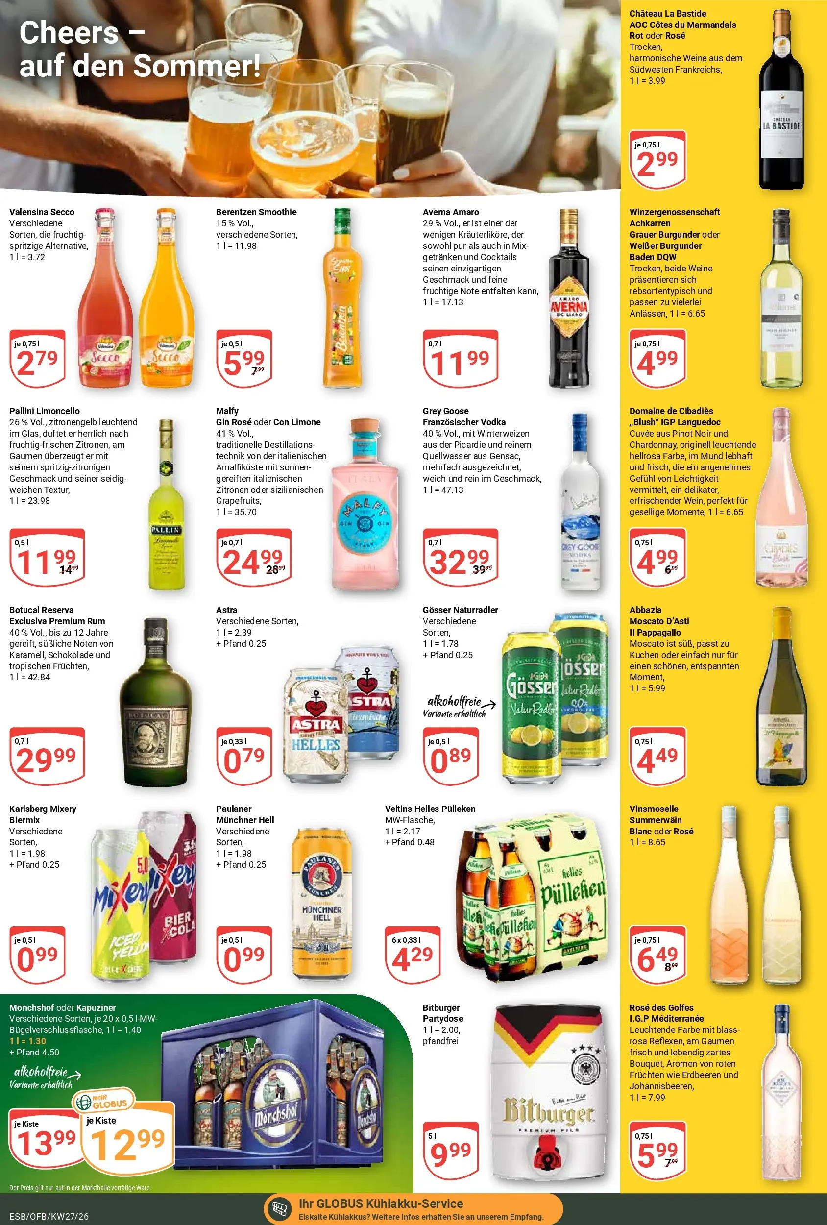 Globus Prospekt Eschborn (ab 29.06.2026) » Angebote online | Seite: 17 | Produkte: Rum, Valensina, Mixery, Erdbeeren