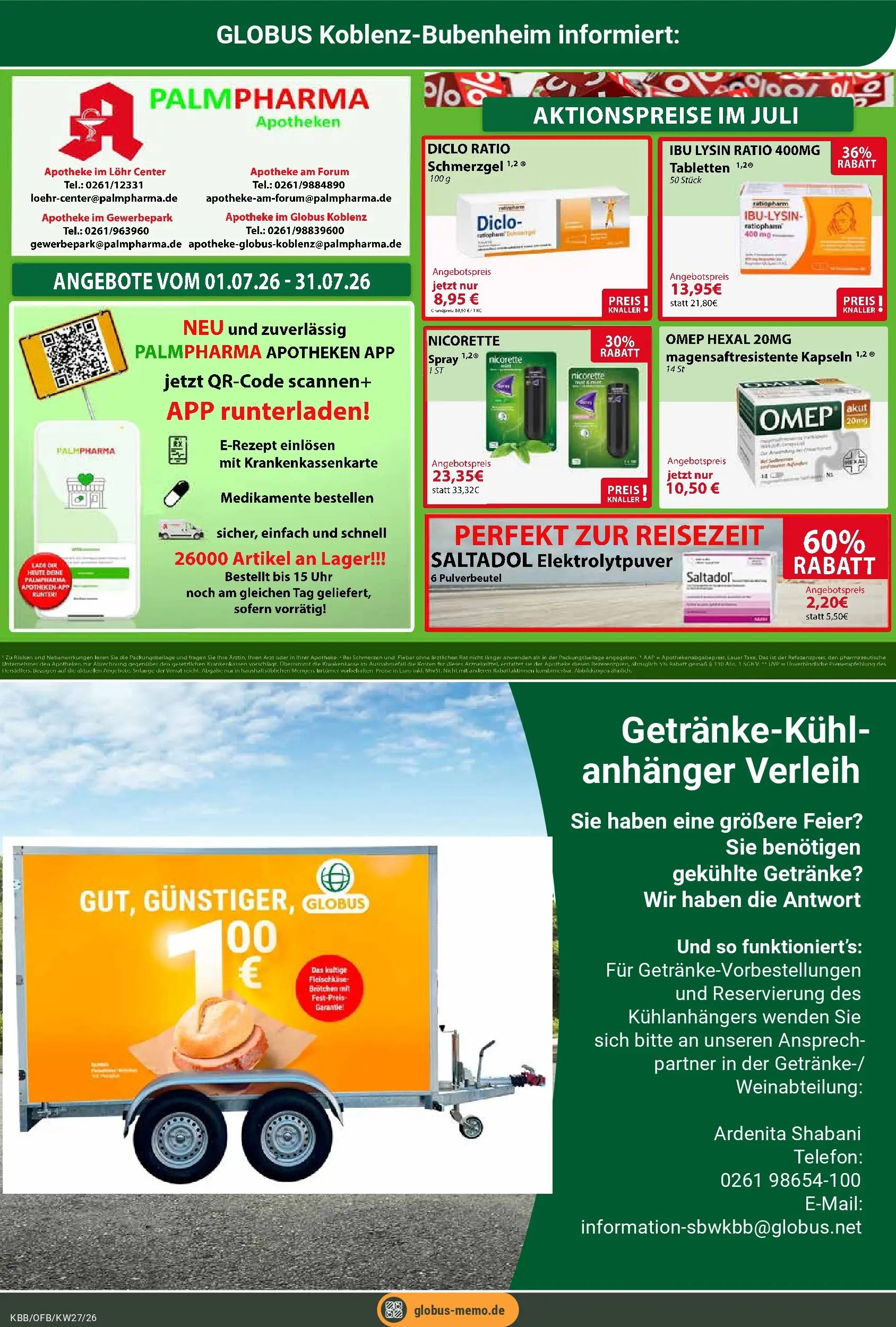 Globus Prospekt Koblenz-Bubenheim (ab 29.06.2026) » Angebote online | Seite: 28 | Produkte: Telefon, Uhr