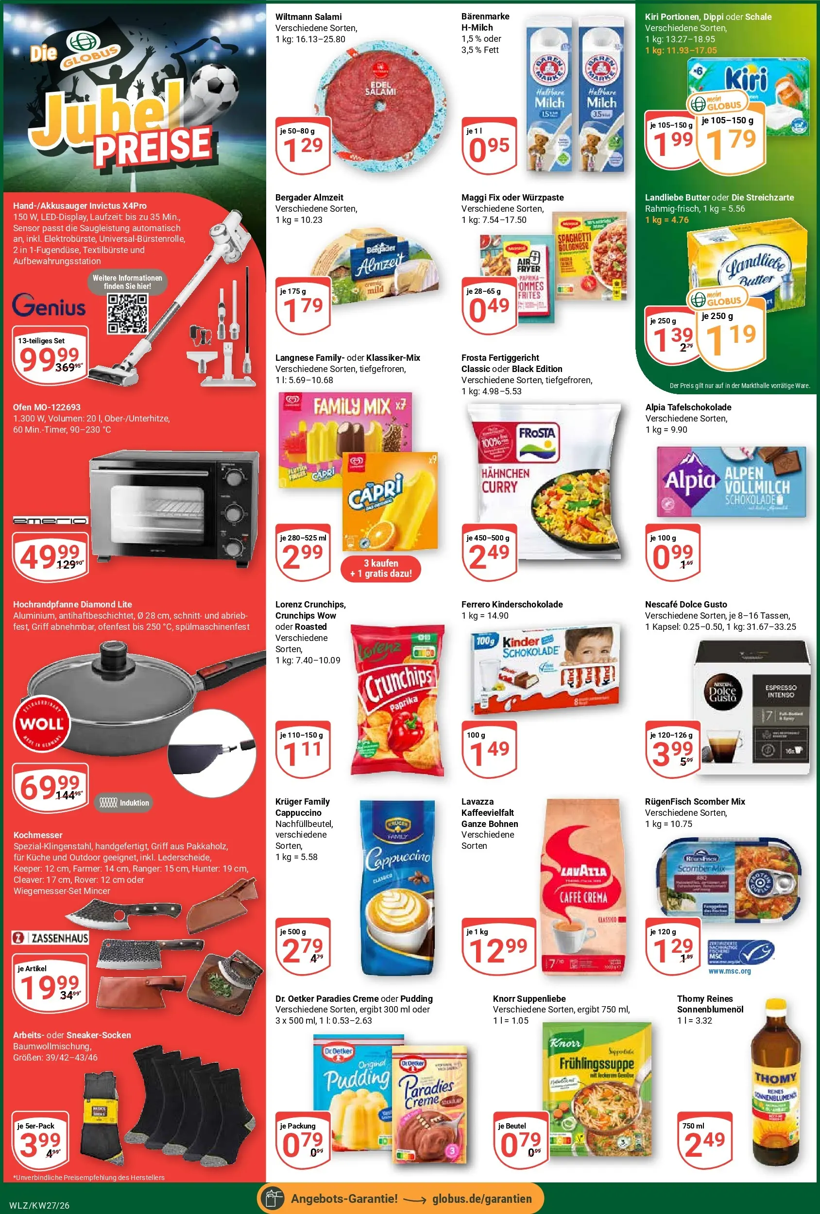 Globus Prospekt Weischlitz (ab 29.06.2026) » Angebote online | Seite: 9 | Produkte: Lavazza, Nescafe, Milch, Schokolade