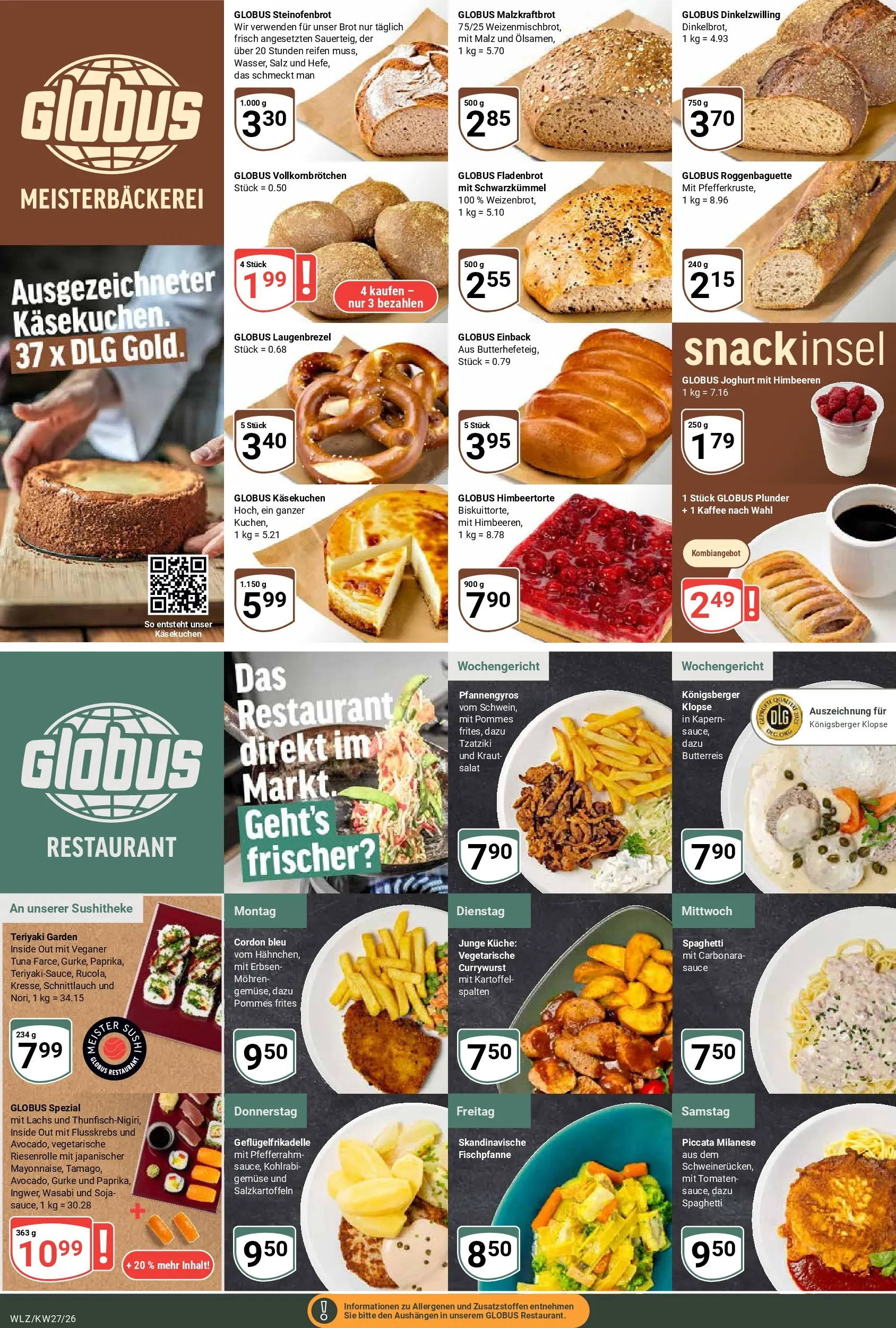 Globus Prospekt Weischlitz (ab 29.06.2026) » Angebote online | Seite: 12 | Produkte: Joghurt, Tomaten, Pommes frites, Mohren