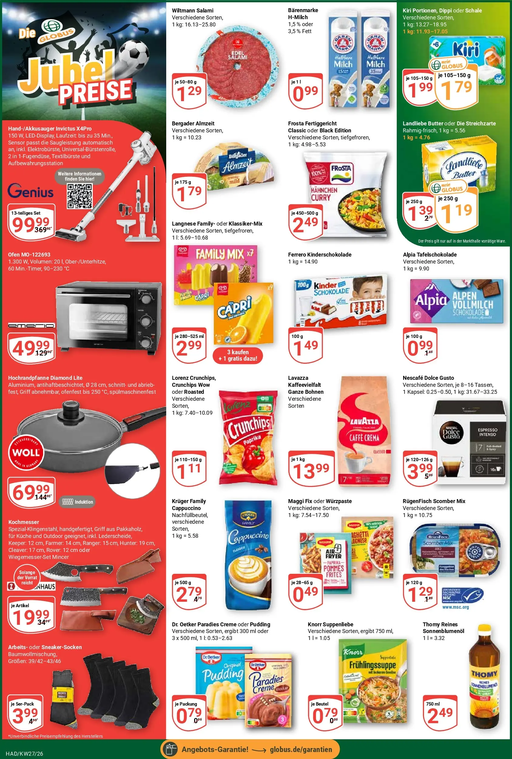 Globus Prospekt Halle (saale) (ab 29.06.2026) » Angebote online | Seite: 9 | Produkte: Ofen, Nescafe, Paprika, Salami
