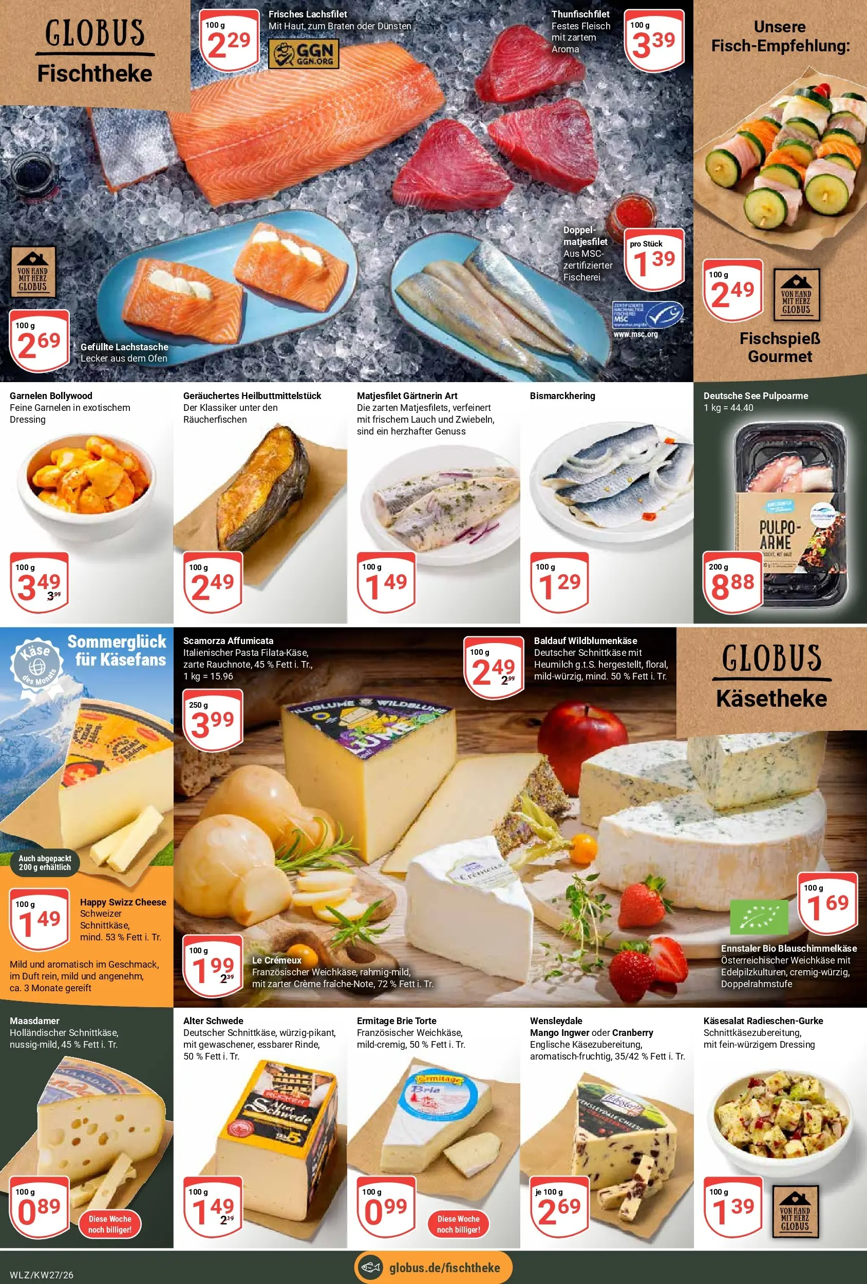 Globus Prospekt Weischlitz (ab 29.06.2026) » Angebote online | Seite: 14 | Produkte: Ofen, Dressing, Garnelen, Pasta