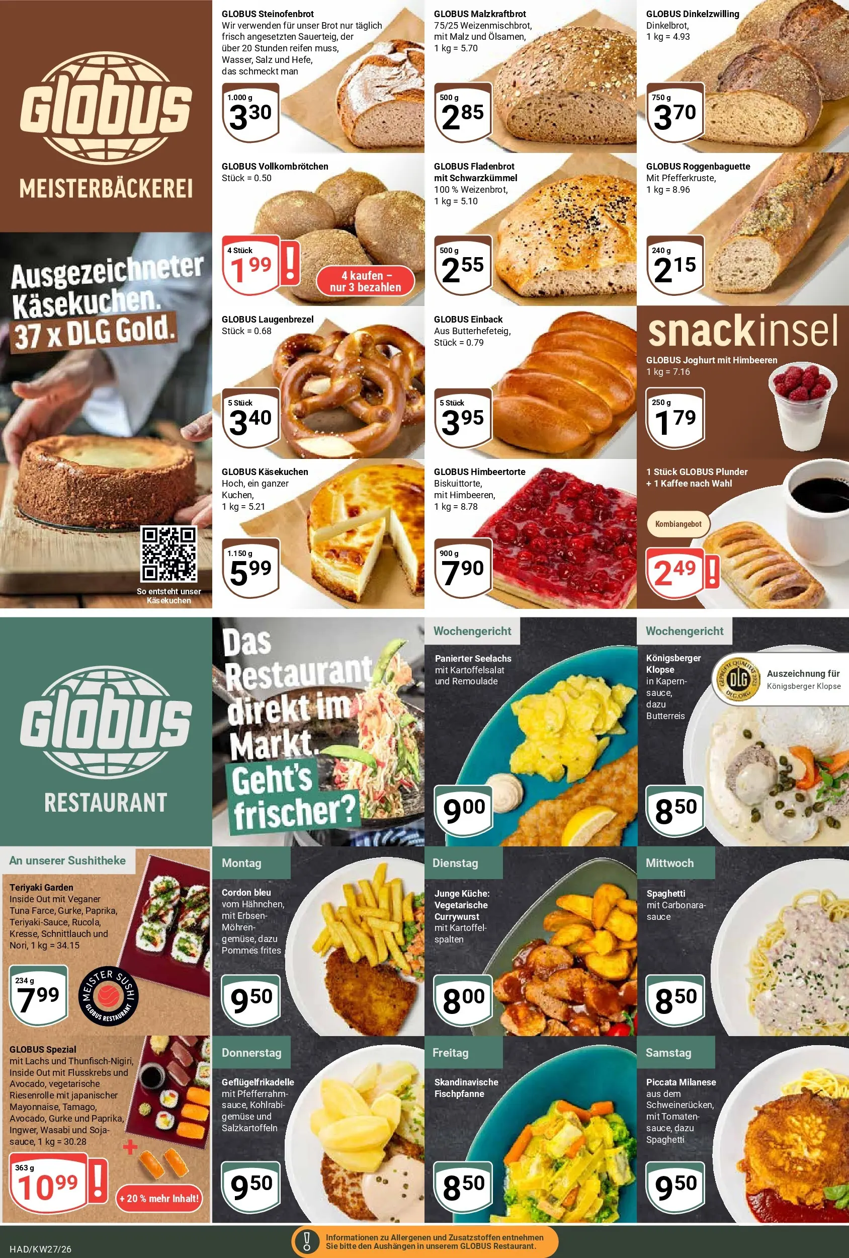Globus Prospekt Halle (saale) (ab 29.06.2026) » Angebote online | Seite: 12 | Produkte: Kaffee, Küche, Gemüse, Salz