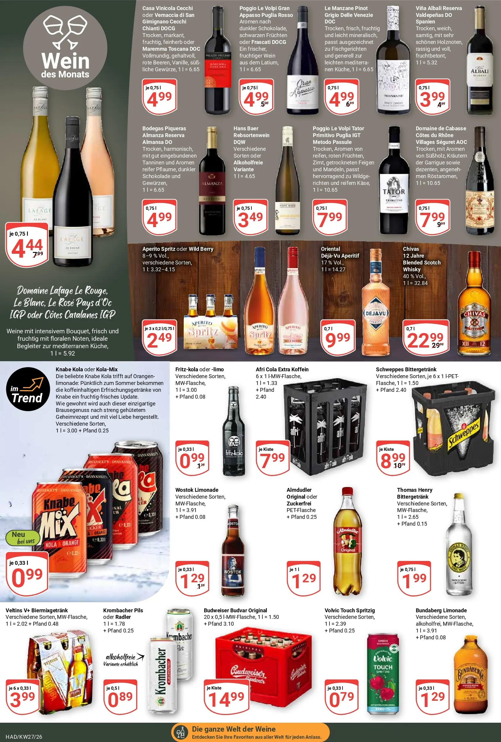 Globus Prospekt Halle (saale) (ab 29.06.2026) » Angebote online | Seite: 23 | Produkte: Whisky, Orangen, Volvic touch, Volvic
