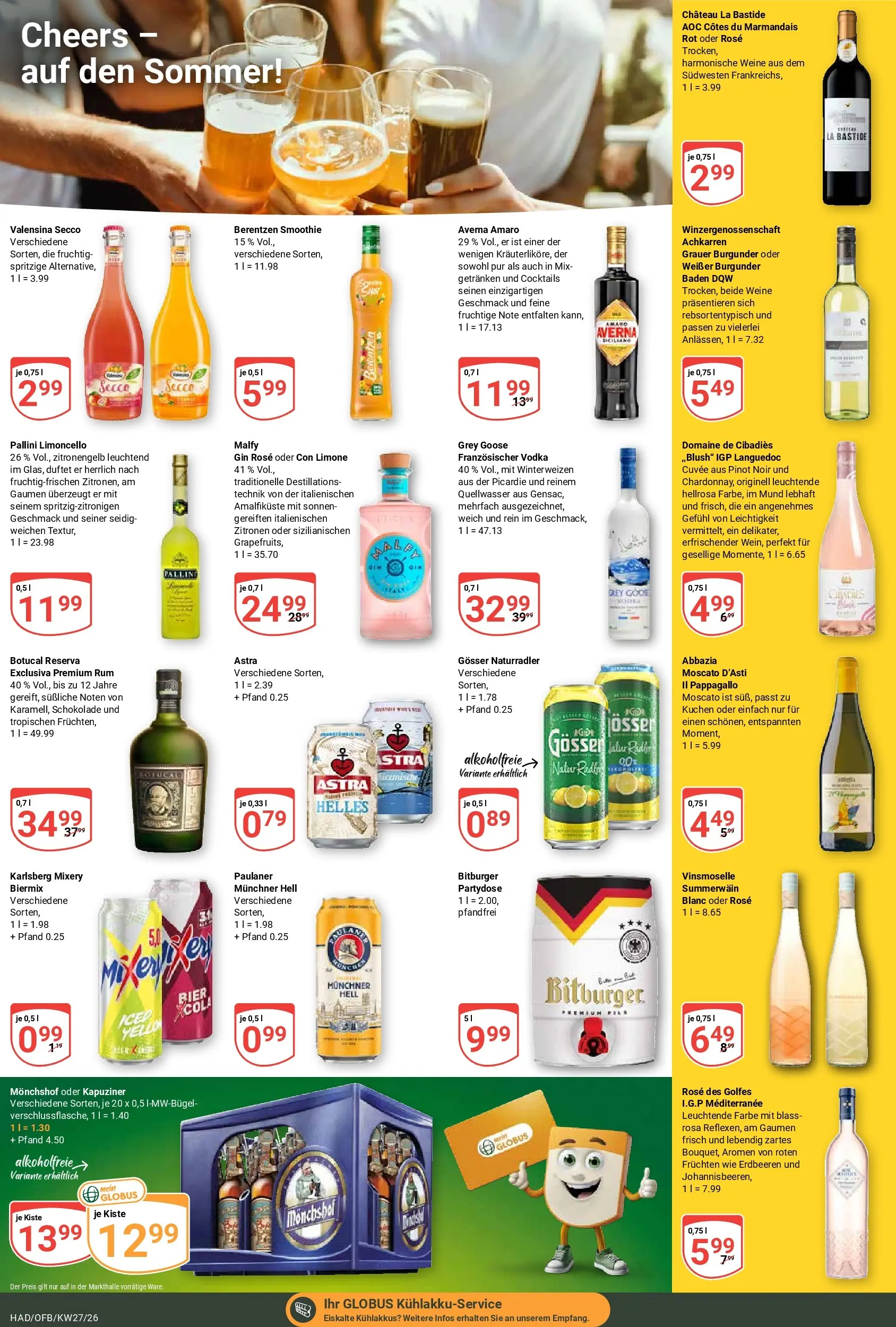 Globus Prospekt Halle (saale) (ab 29.06.2026) » Angebote online | Seite: 25 | Produkte: Monchshof, Schokolade, Rum, Vodka
