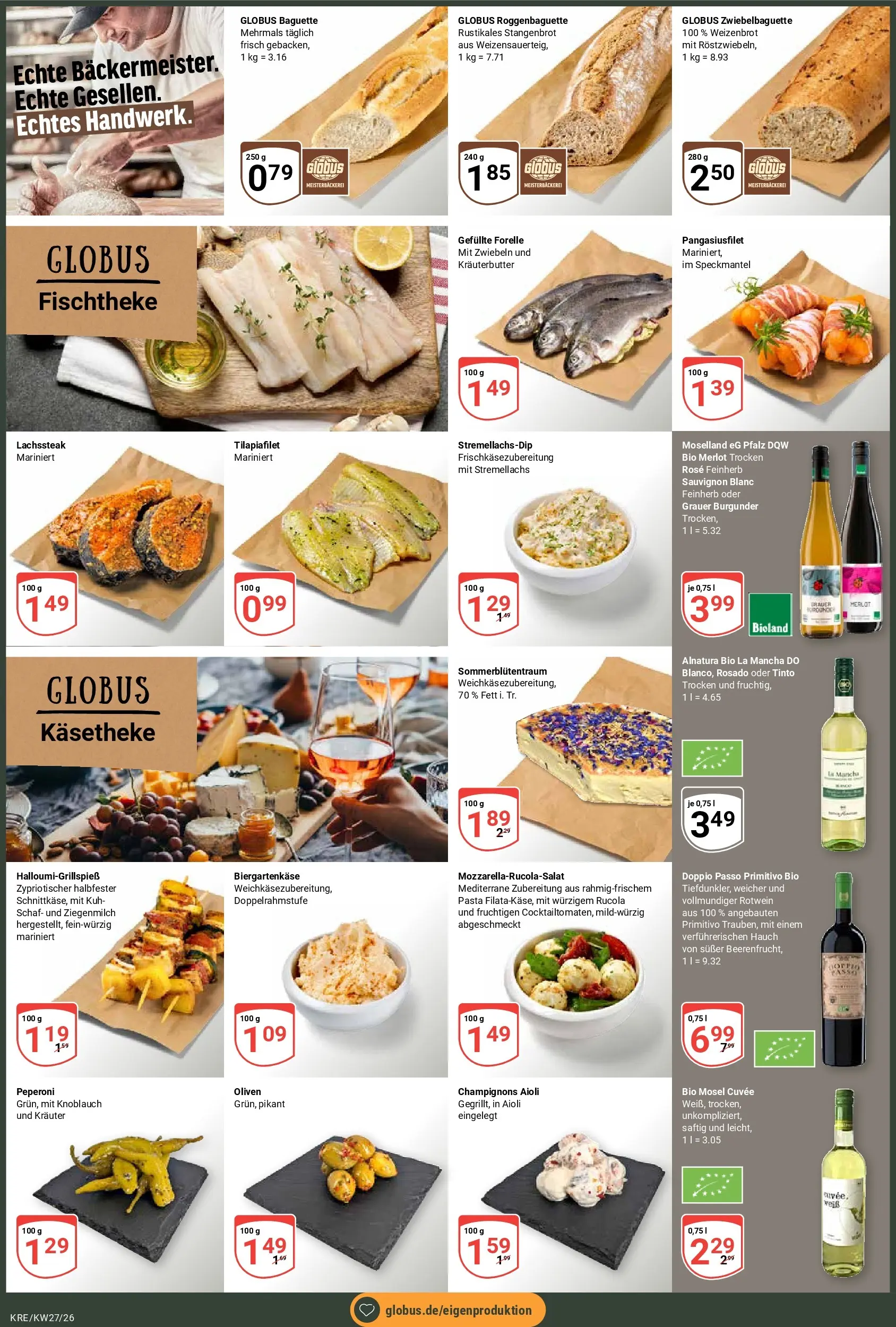 Globus Prospekt Krefeld (ab 29.06.2026) » Angebote online | Seite: 2 | Produkte: Rotwein, Baguette, Zwiebeln, Pasta