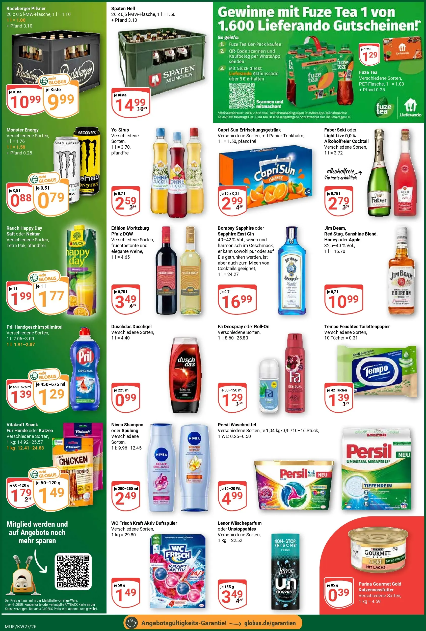 Globus Prospekt Mühldorf (ab 29.06.2026) » Angebote online | Seite: 3 | Produkte: Jim beam, Shampoo, Saft, Purina gourmet gold