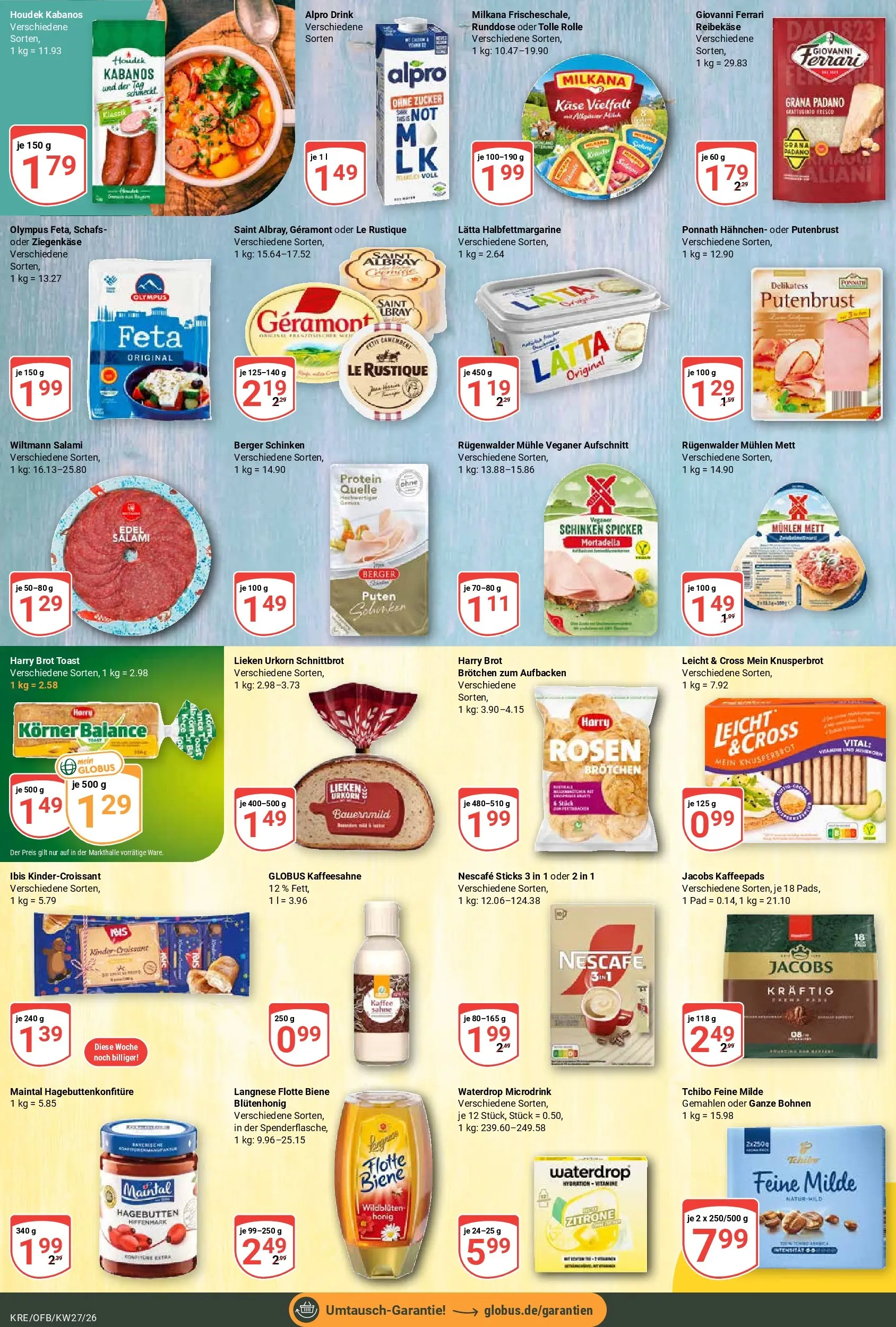 Globus Prospekt Krefeld (ab 29.06.2026) » Angebote online | Seite: 12 | Produkte: Mühle, Hahnchen, Zucker, Lätta