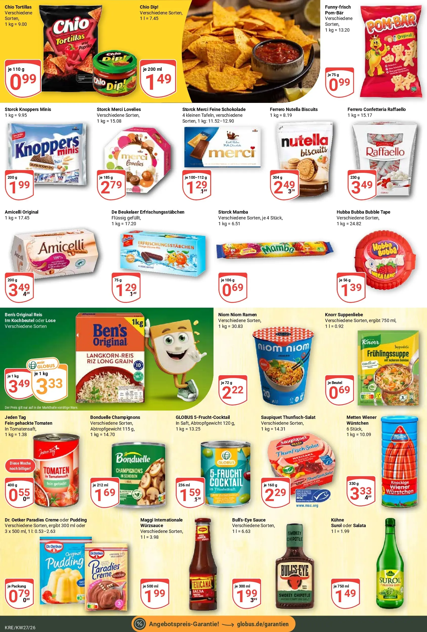 Globus Prospekt Krefeld (ab 29.06.2026) » Angebote online | Seite: 14 | Produkte: Maggi, Pudding, Creme, Knoppers