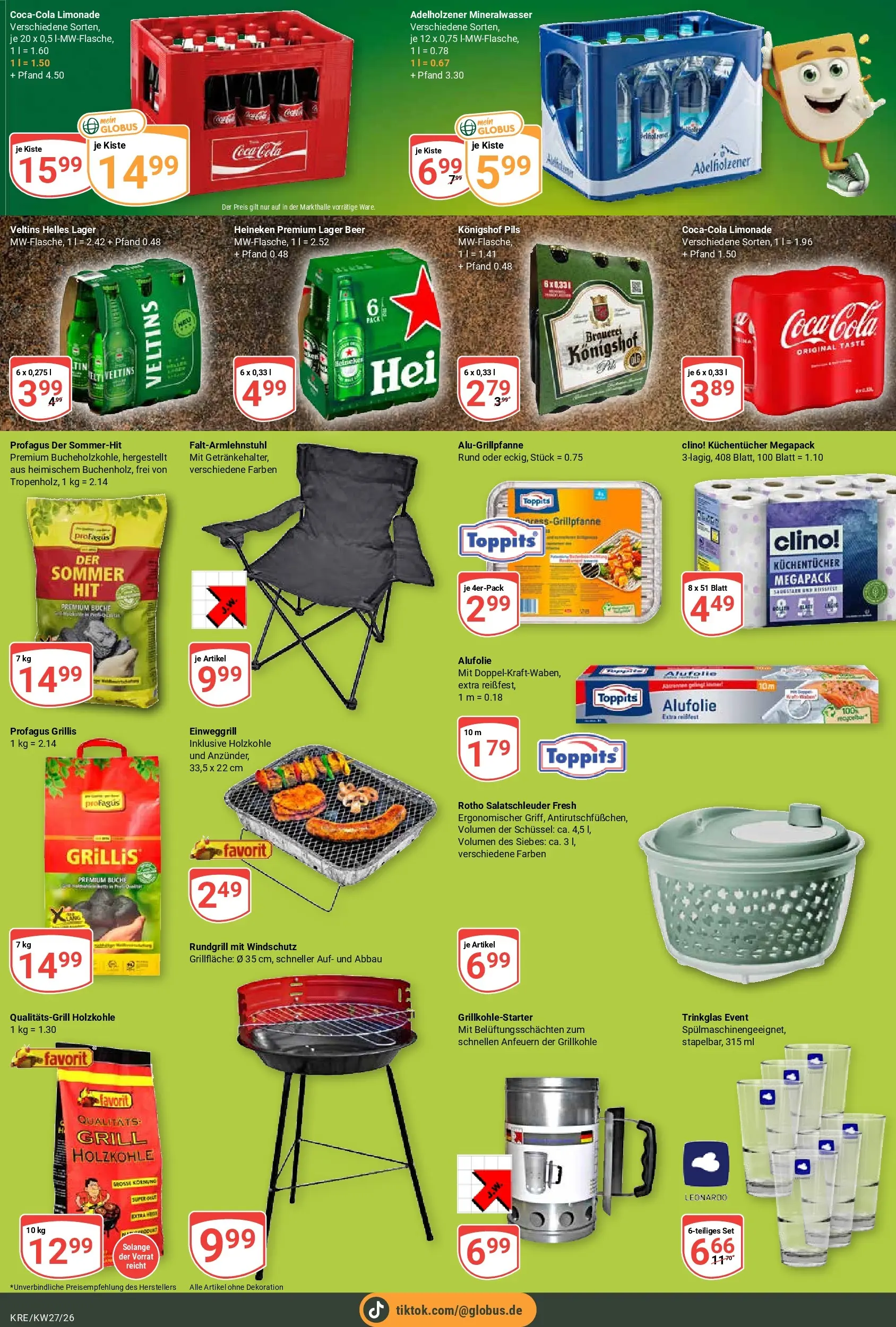 Globus Prospekt Krefeld (ab 29.06.2026) » Angebote online | Seite: 16 | Produkte: Coca cola, Cola, Mineralwasser, Veltins