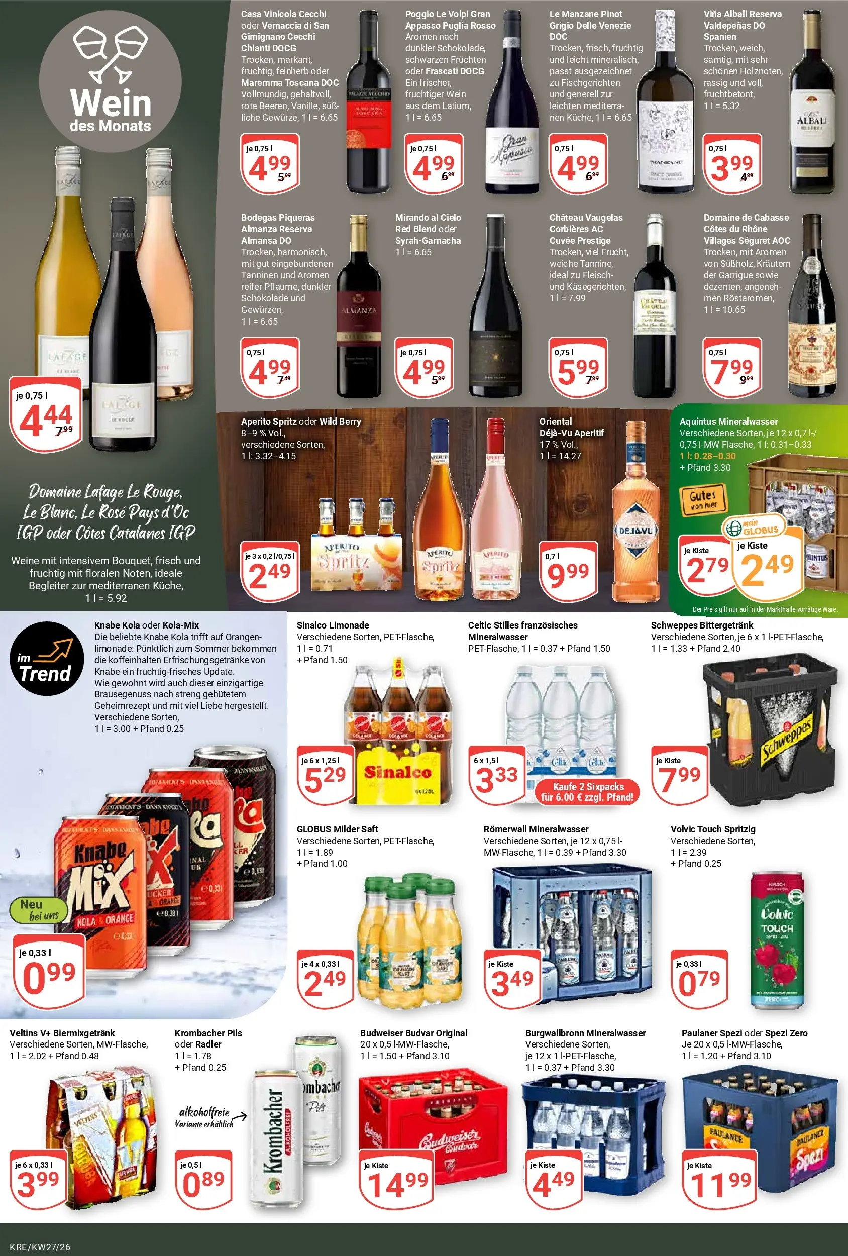 Globus Prospekt Krefeld (ab 29.06.2026) » Angebote online | Seite: 17 | Produkte: Pils, Radler, Budweiser, Fleisch