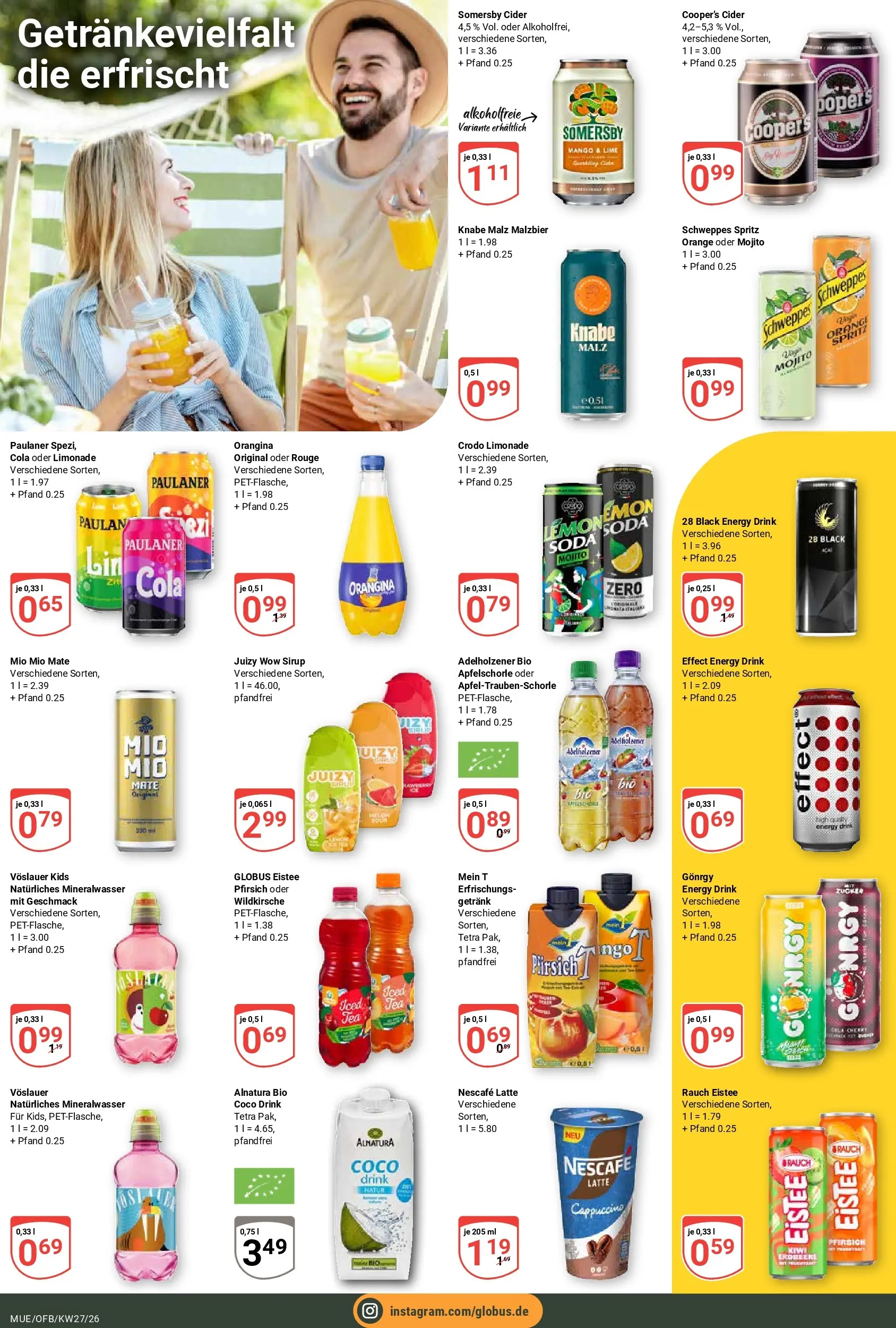 Globus Prospekt Mühldorf (ab 29.06.2026) » Angebote online | Seite: 15 | Produkte: Nescafe, Energy, Rouge, Mango