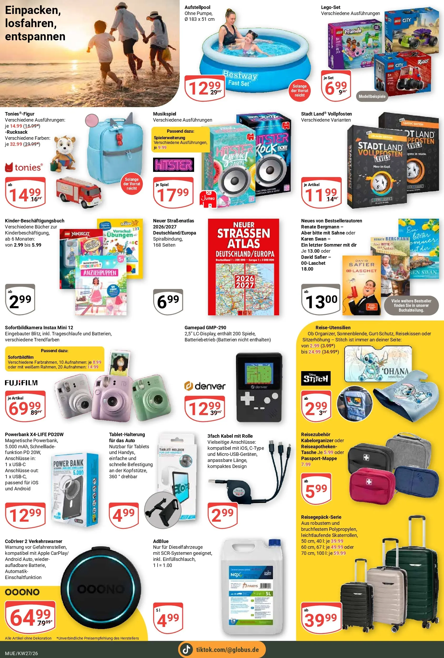 Globus Prospekt Mühldorf (ab 29.06.2026) » Angebote online | Seite: 25 | Produkte: Tasche, Batterien, Rucksack, Powerbank