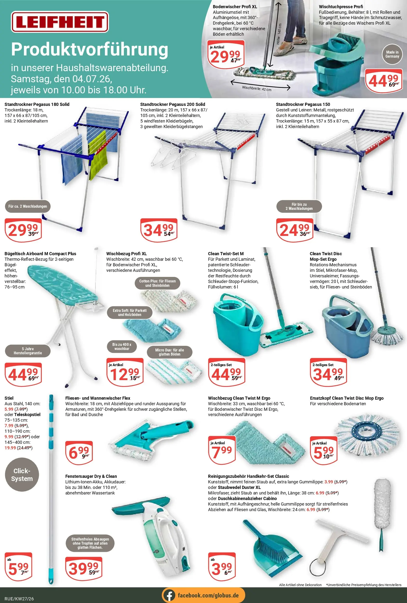 Globus Prospekt Rüsselsheim (ab 29.06.2026) » Angebote online | Seite: 20 | Produkte: Bad, Dusche
