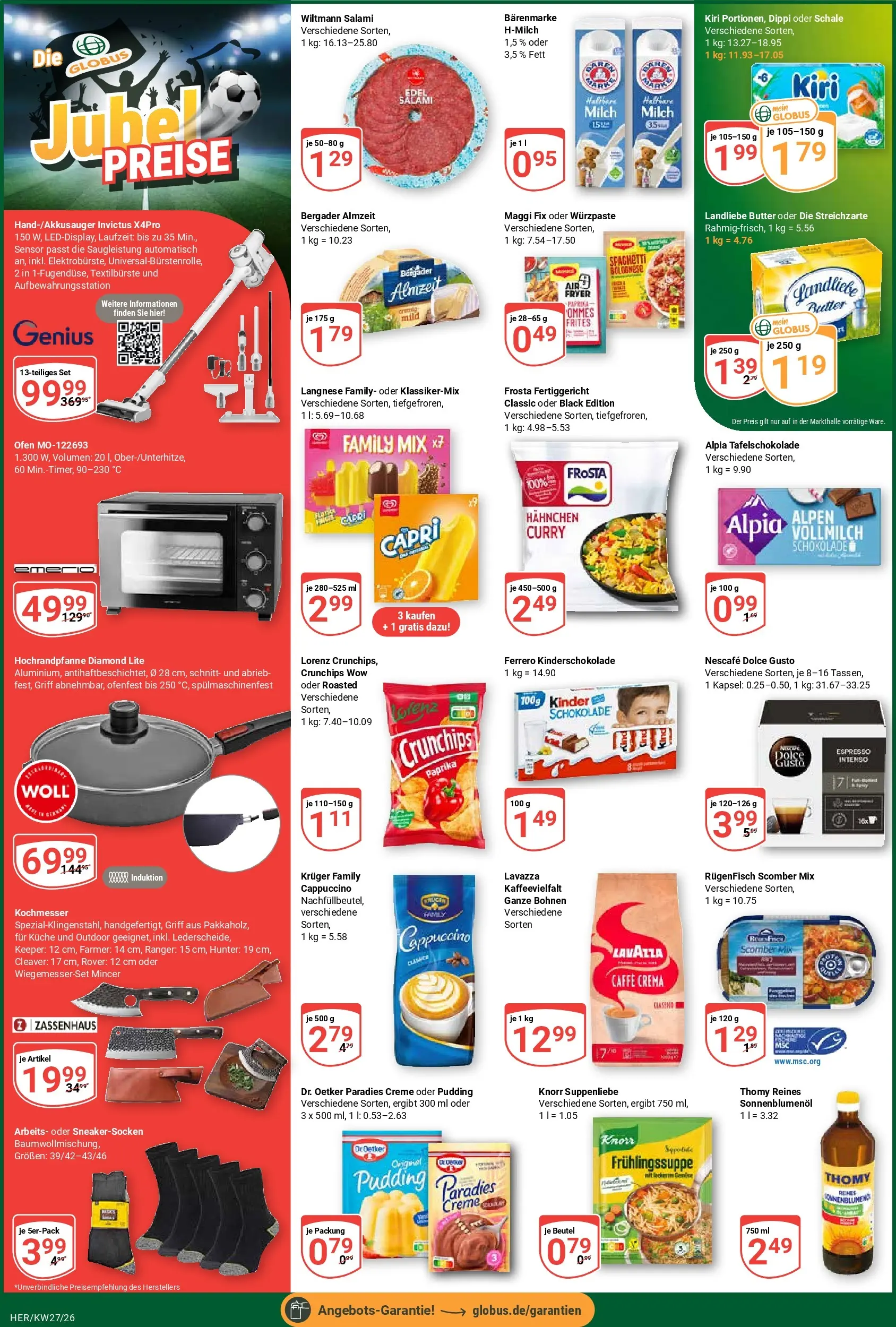 Globus Prospekt Hermsdorf (ab 28.06.2026) » Angebote online | Seite: 9 | Produkte: Maggi, Schokolade, Creme, Dolce gusto