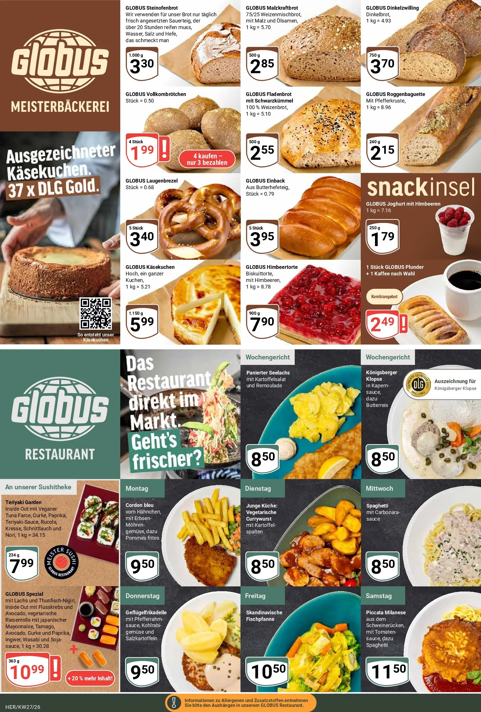 Globus Prospekt Hermsdorf (ab 28.06.2026) » Angebote online | Seite: 12 | Produkte: Himbeeren, Pommes, Pommes frites, Erbsen