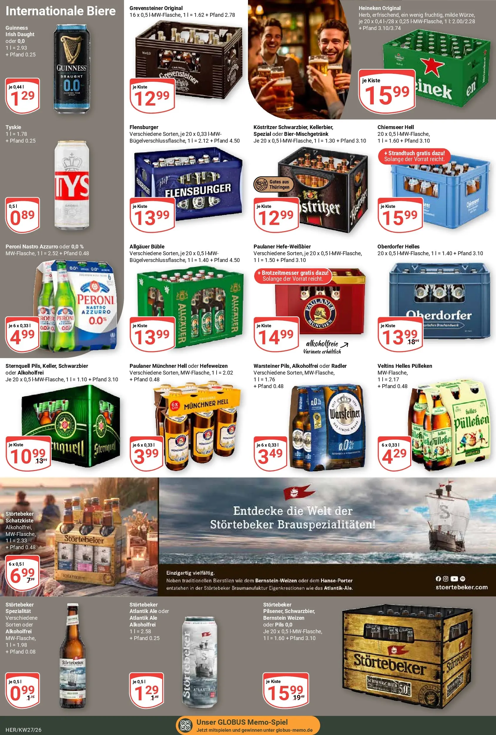 Globus Prospekt Hermsdorf (ab 28.06.2026) » Angebote online | Seite: 20 | Produkte: Pils, Flensburger, Heineken, Veltins