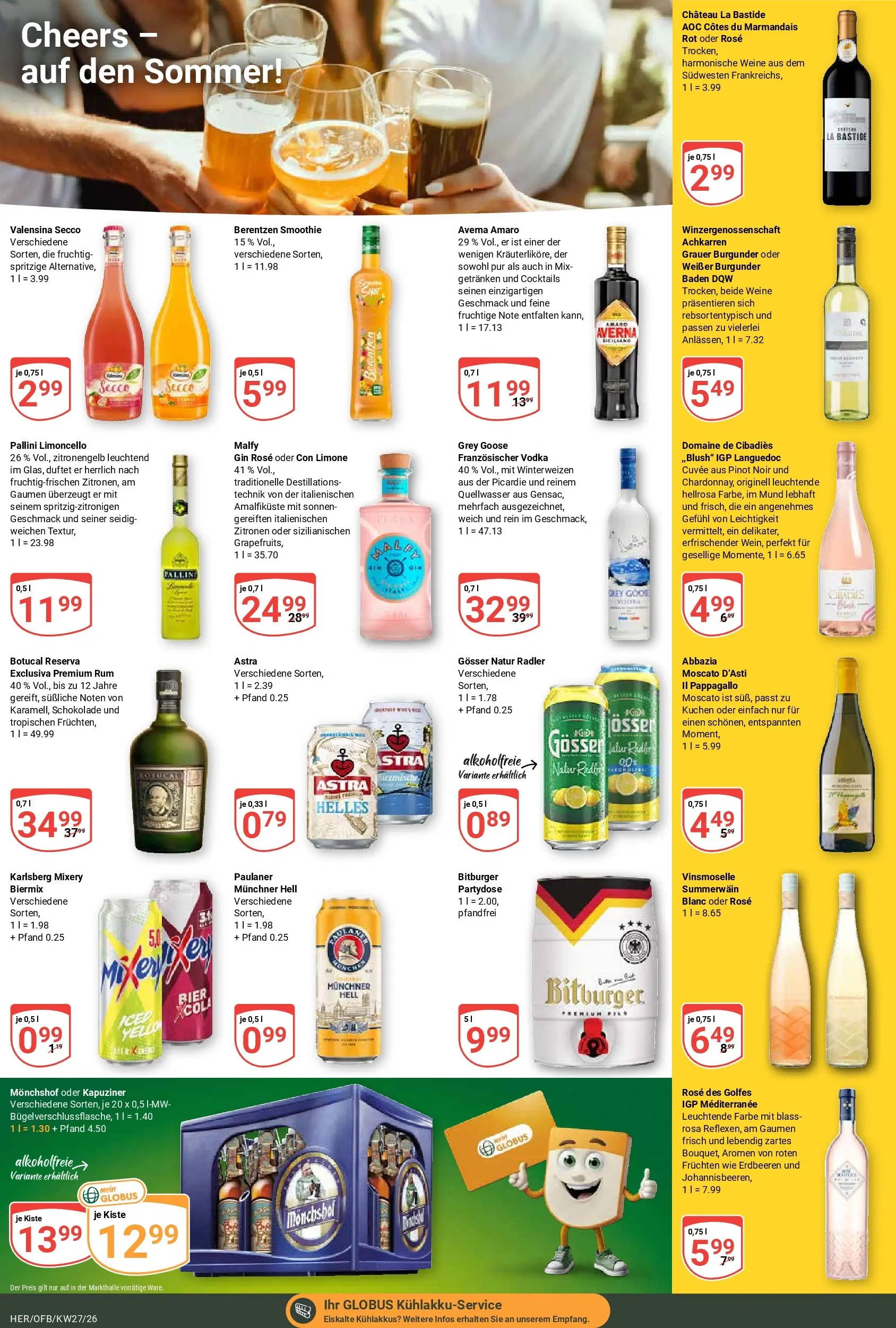 Globus Prospekt Hermsdorf (ab 28.06.2026) » Angebote online | Seite: 24 | Produkte: Schokolade, Astra, Gin, Zitronen