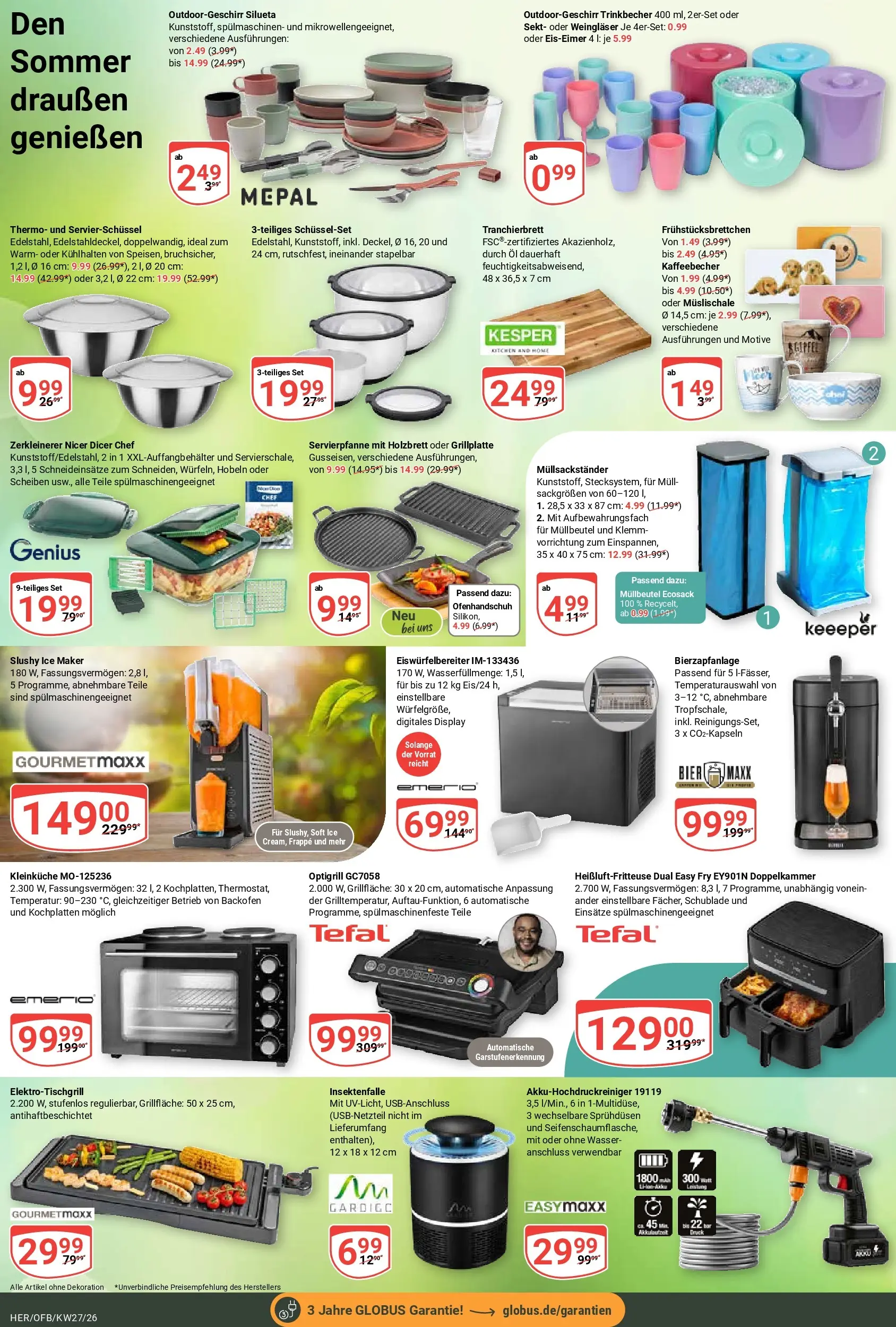 Globus Prospekt Hermsdorf (ab 28.06.2026) » Angebote online | Seite: 30 | Produkte: Öl, Bier, Wasser, Backofen