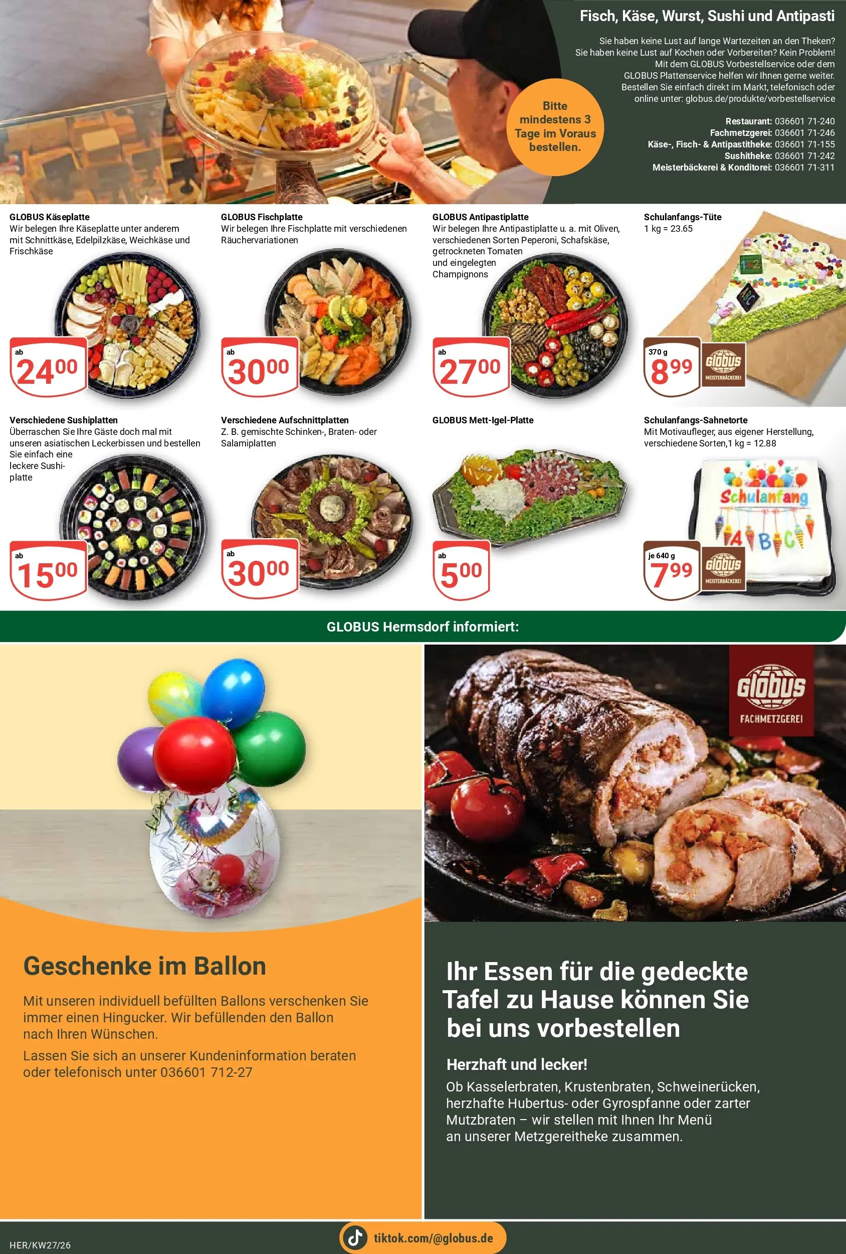 Globus Prospekt Hermsdorf (ab 28.06.2026) » Angebote online | Seite: 37 | Produkte: Tomaten, Fisch, Champignons, Frischkase
