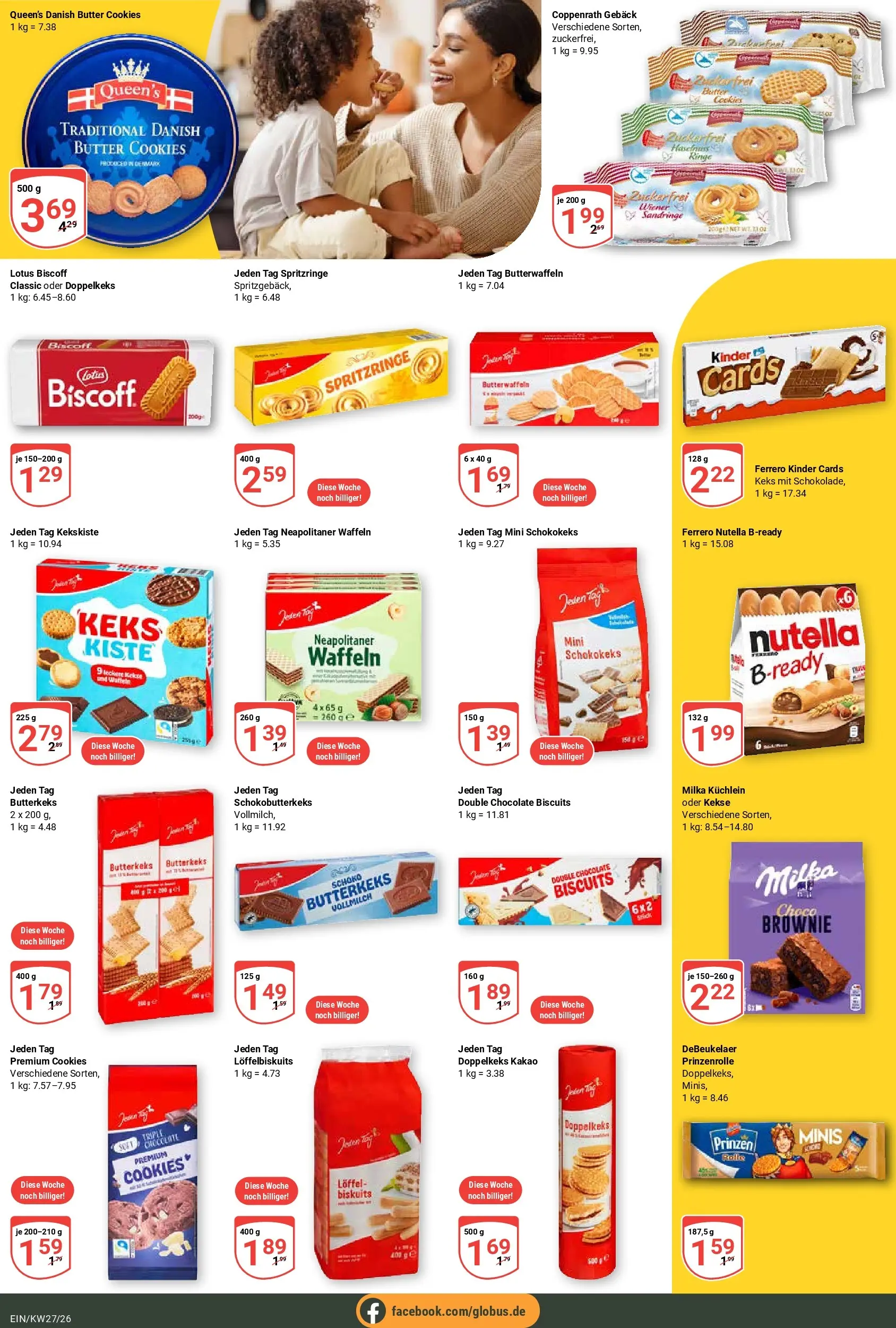 Globus Prospekt Homburg-Einöd (ab 29.06.2026) » Angebote online | Seite: 16 | Produkte: Butter, Waffeln, Nutella, Kekse