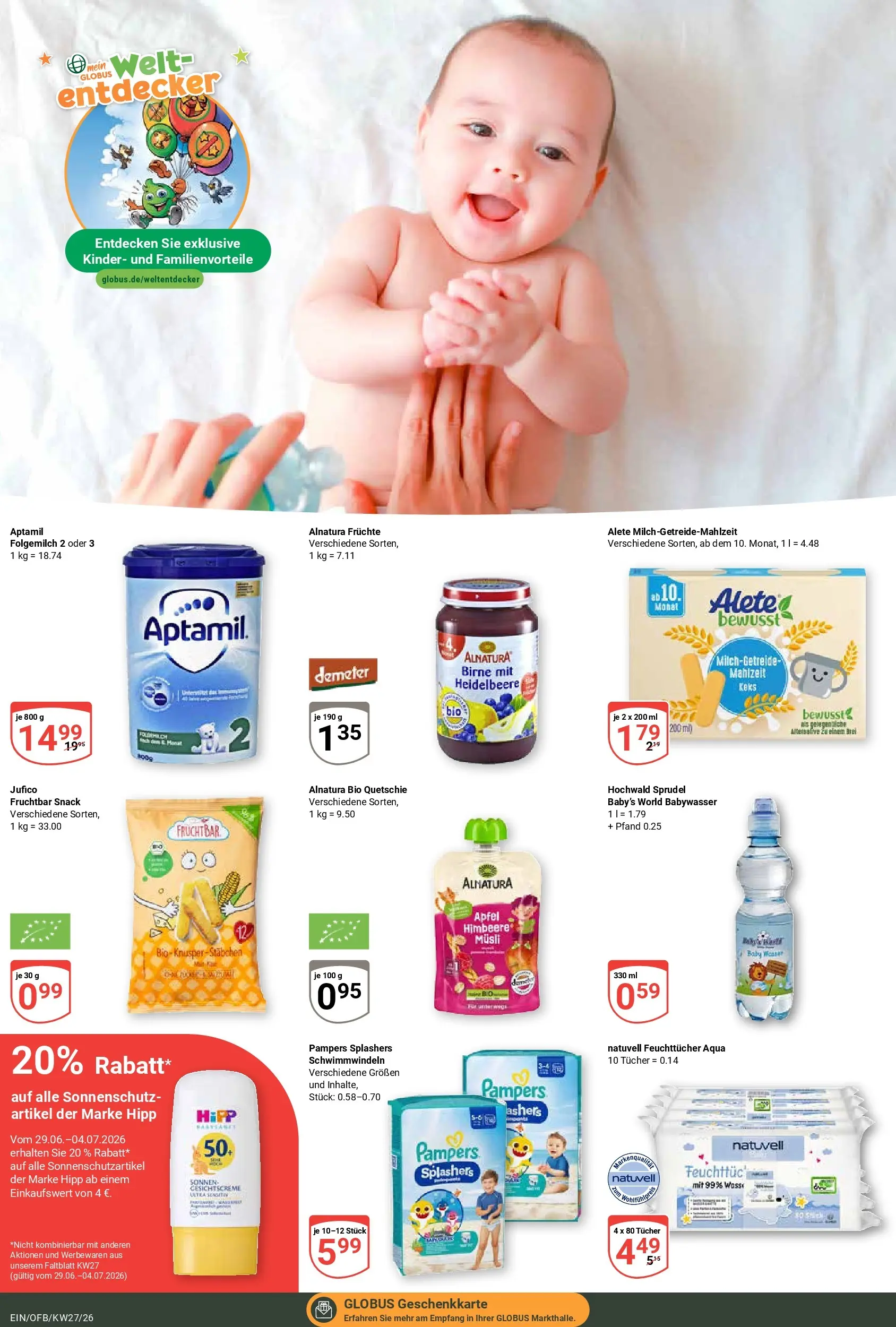 Globus Prospekt Homburg-Einöd (ab 29.06.2026) » Angebote online | Seite: 25 | Produkte: Musli, Äpfel, Birne, Himbeere